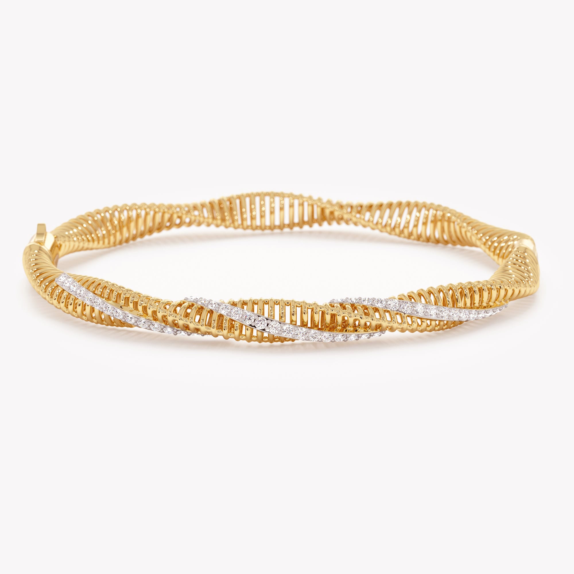 Twisted Bar Bangle Bracelet
