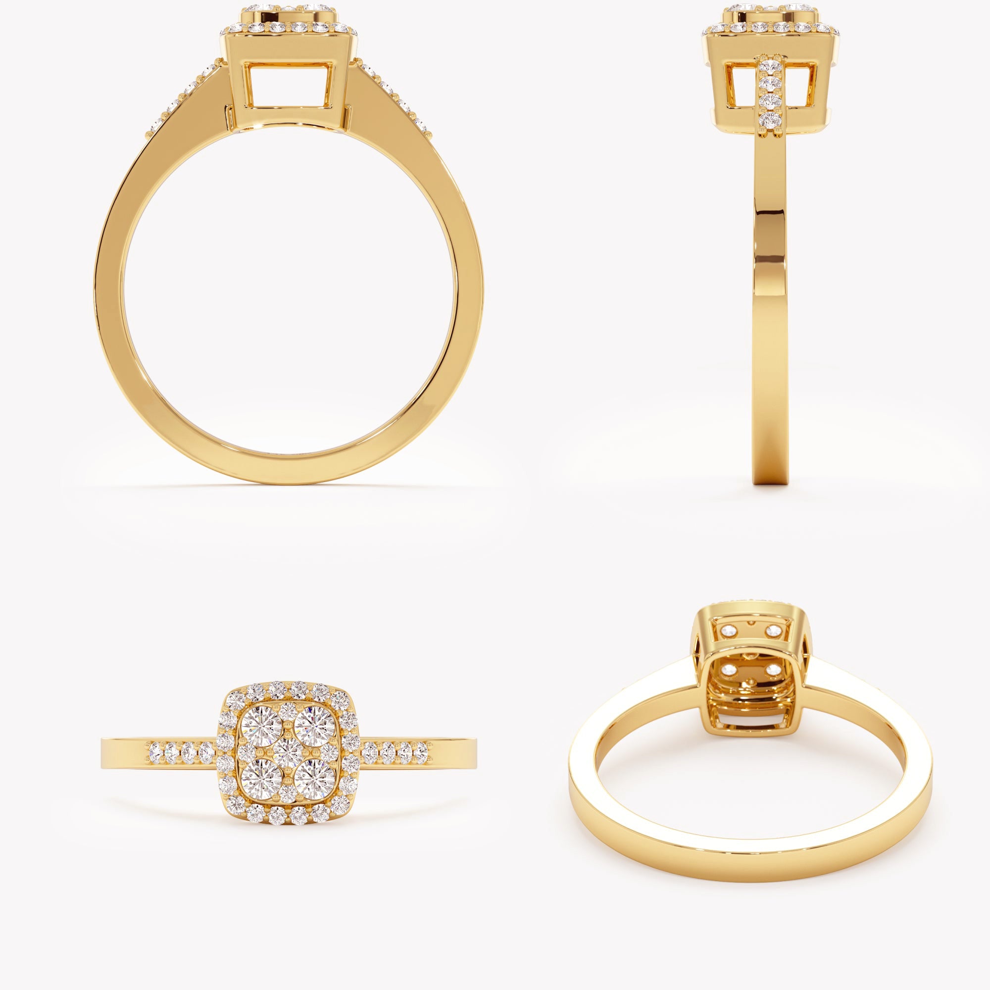 Iconic Round Cushion Diamond Ring
