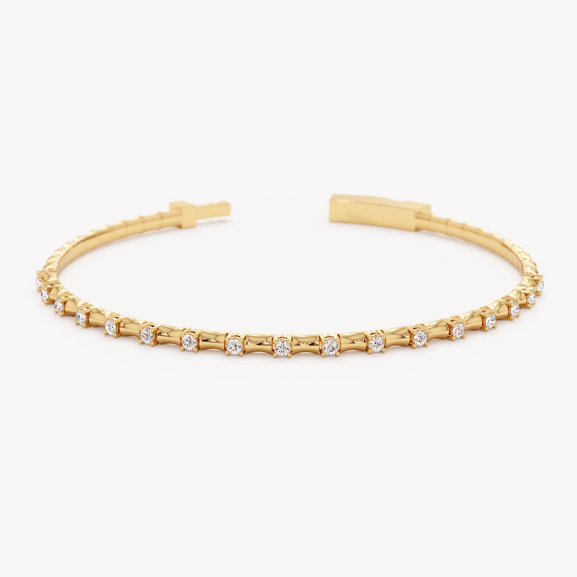 Linear Elegance Bangle Bracelet