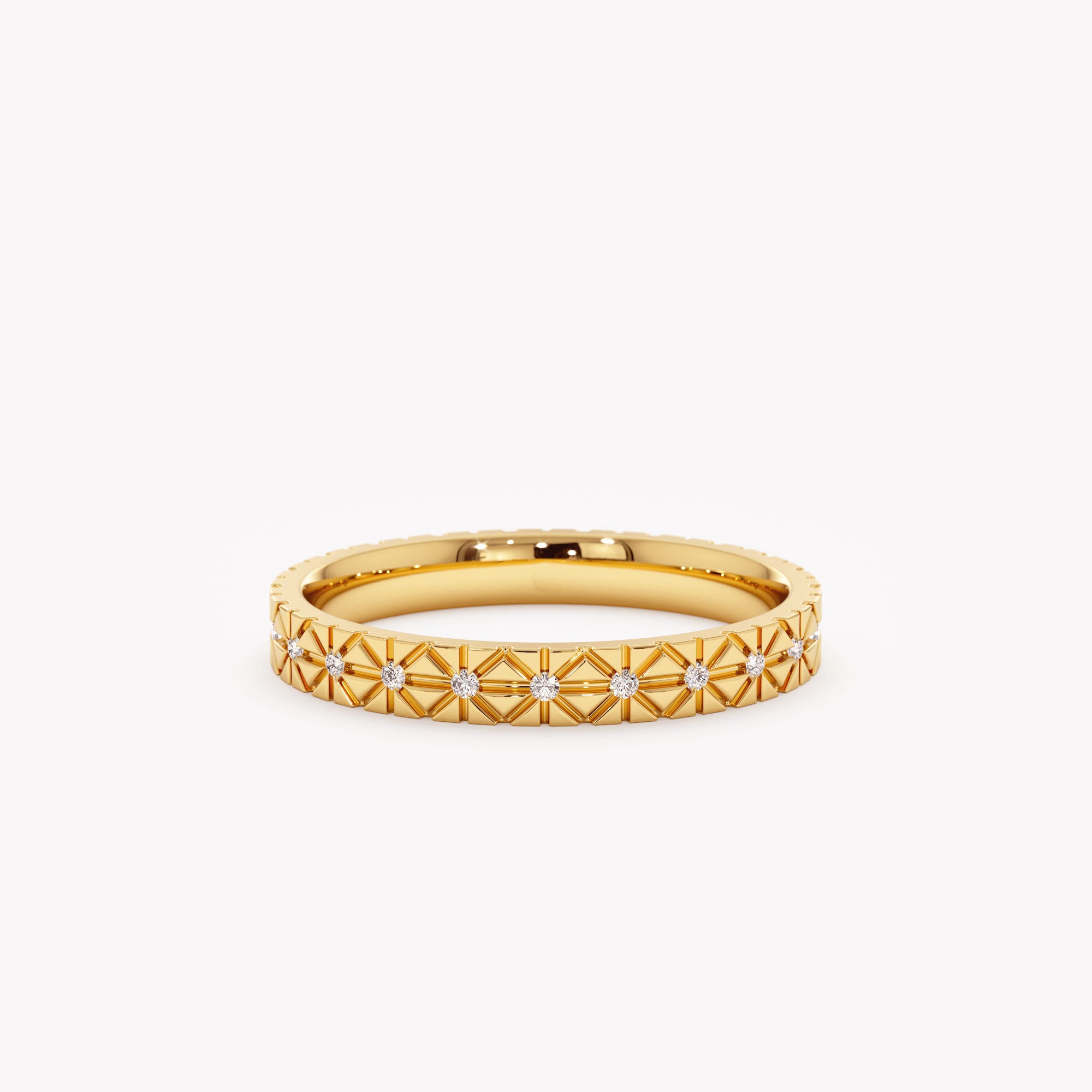 Celestial Starburst Eternity Ring