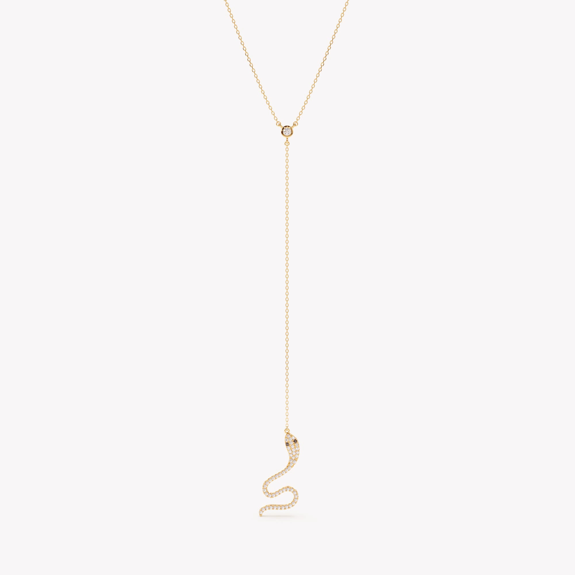 Twisting Serpent Pendant Necklace