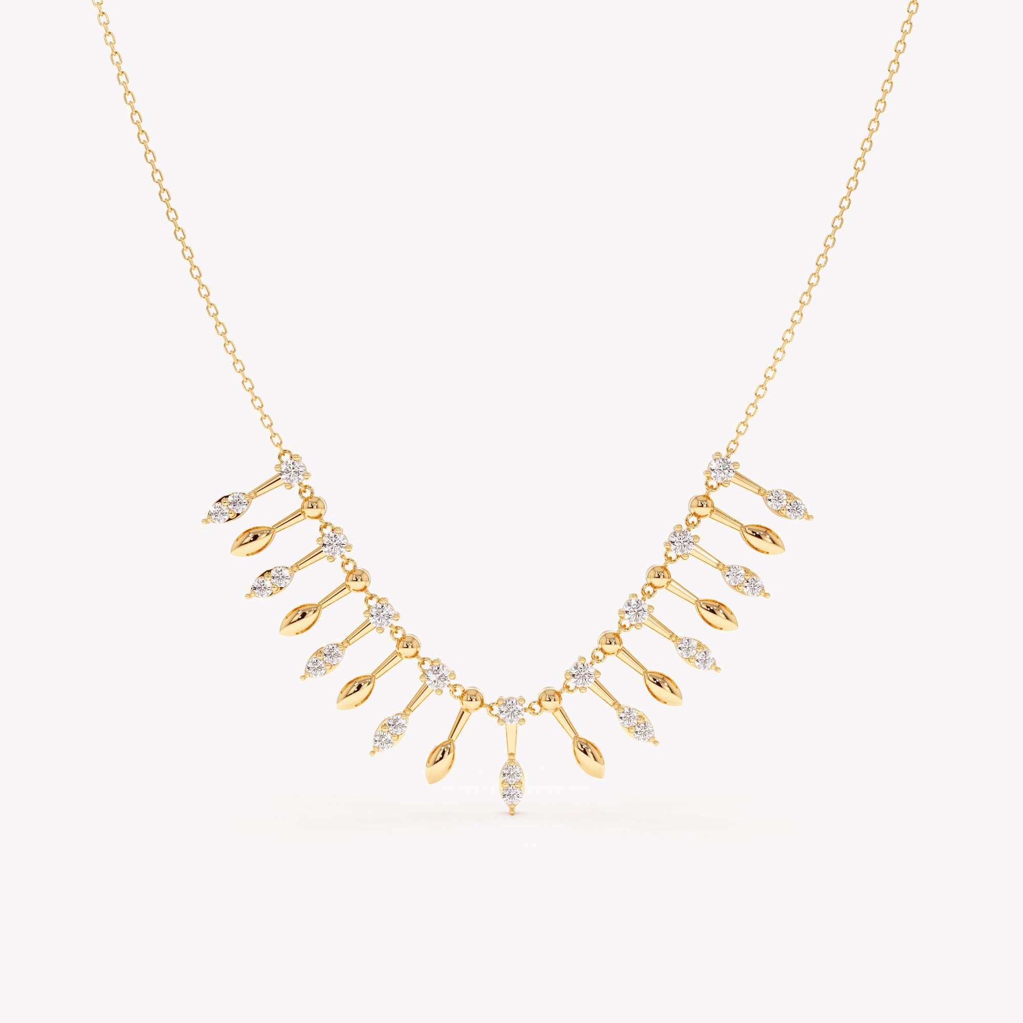 Threaded Fringe Necklace