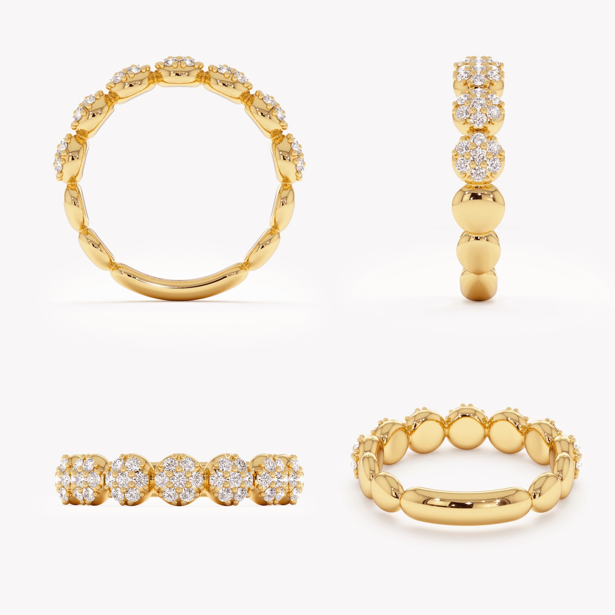 Pave Bubble Band Ring