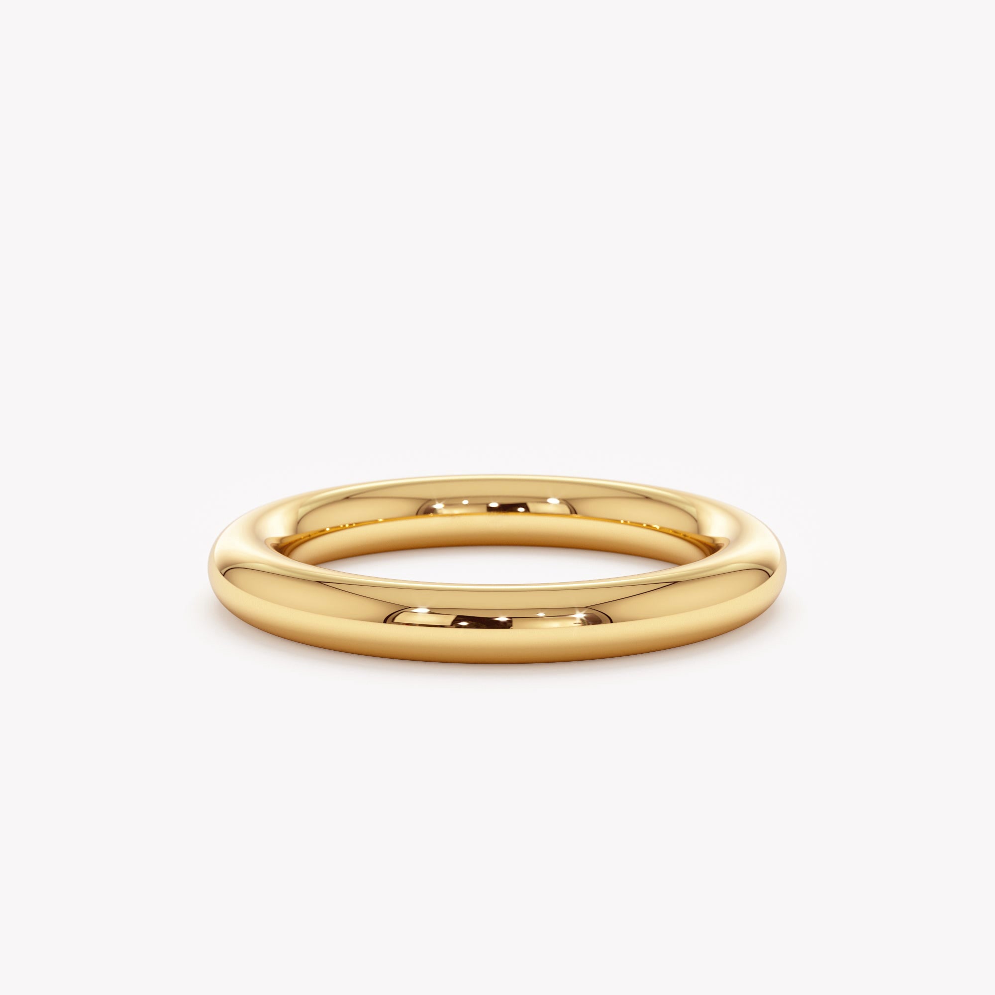 Modern Chunky Round Band Ring