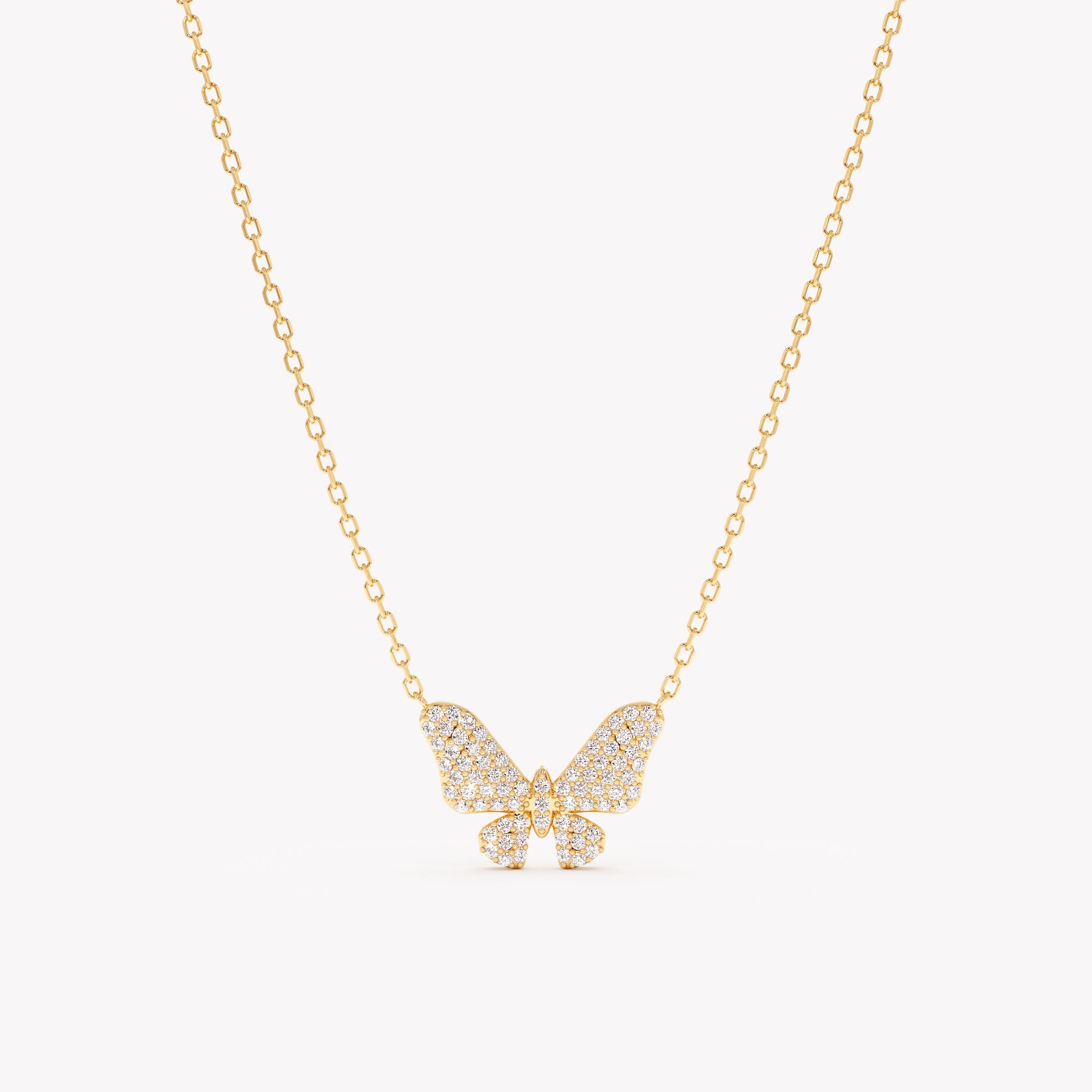 Diamond Twilight Butterfly Necklace