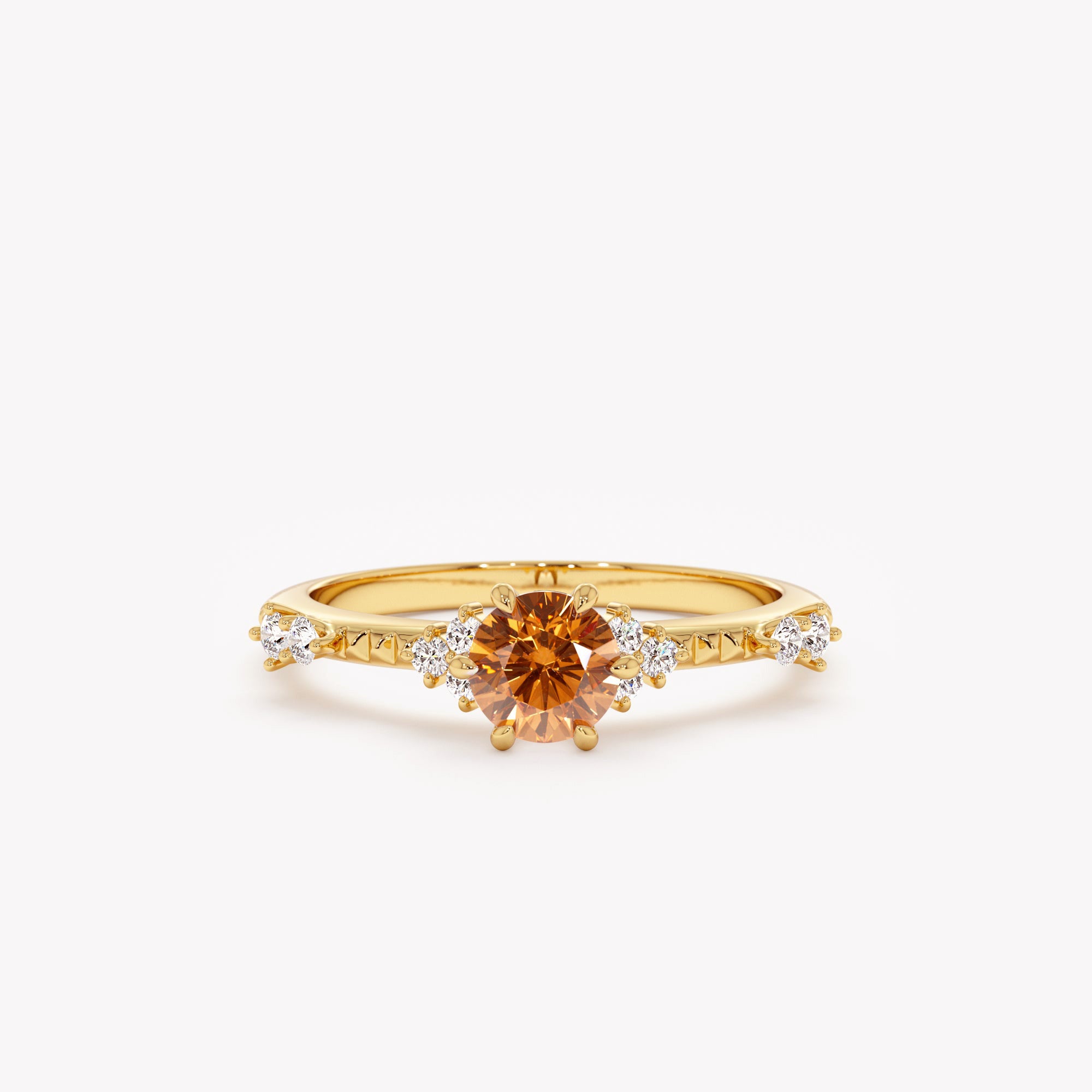 Warm Ember Citrine Ring