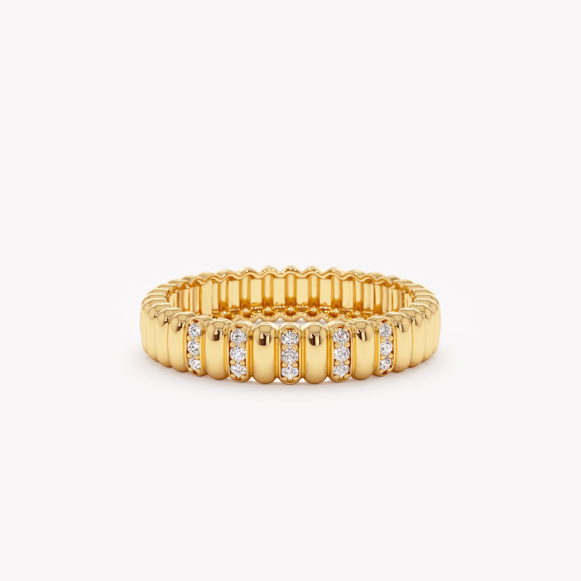 Sparkling Ribbed Statement Band
