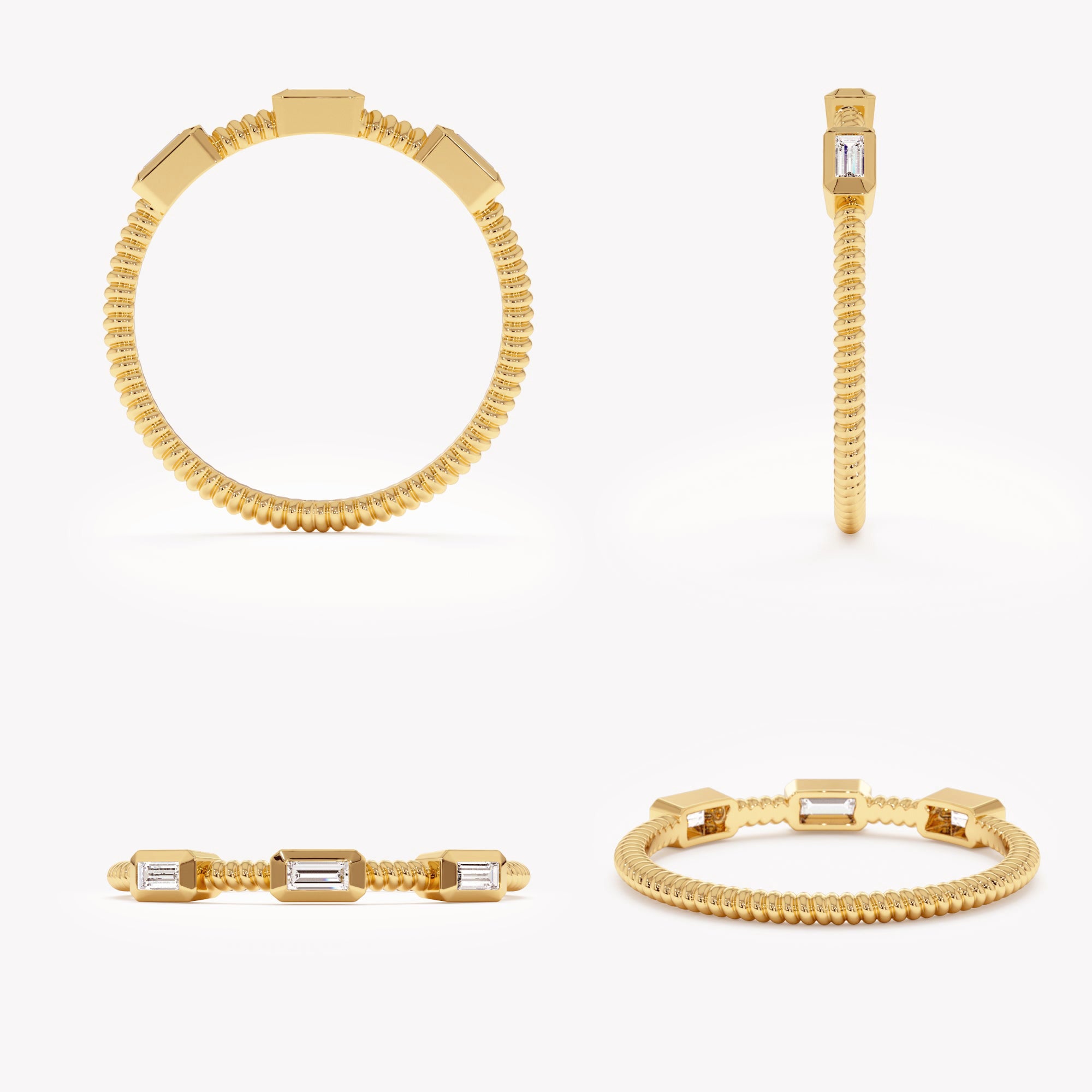 Gleam Baguette Station Ring