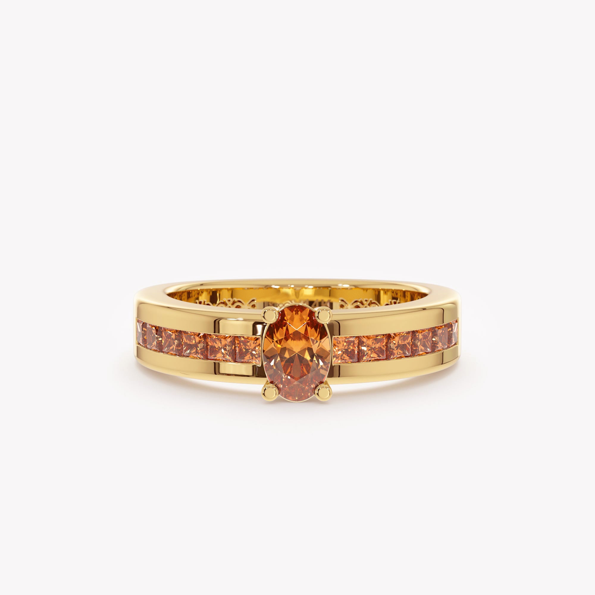 Citrine Deco Heirloom Ring