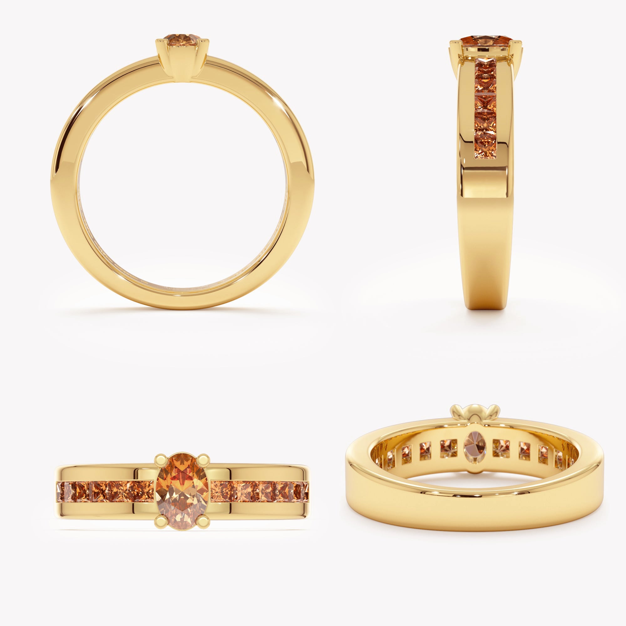 Citrine Deco Heirloom Ring