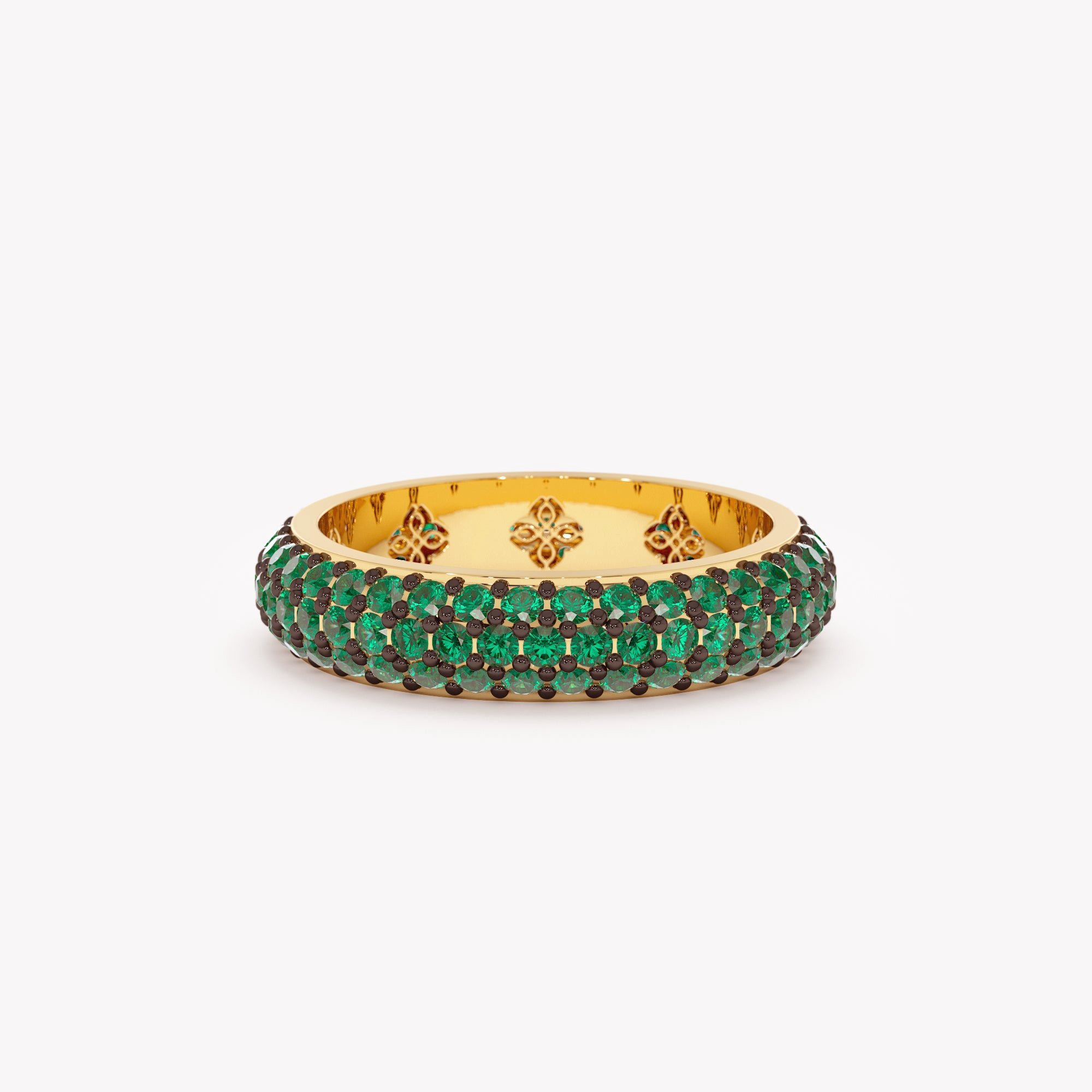 Green Radiance Dome Ring