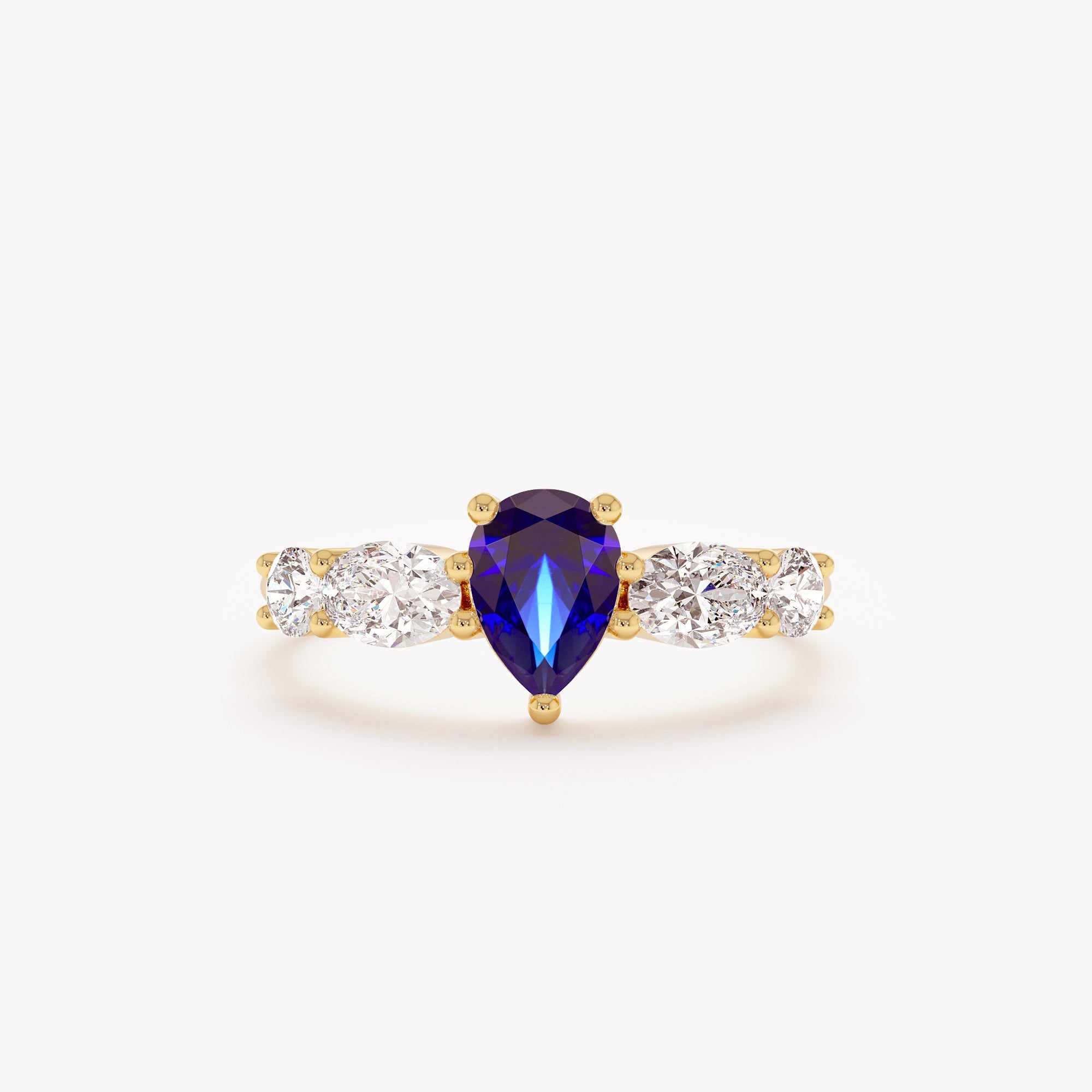 Crowned Sapphire Ring