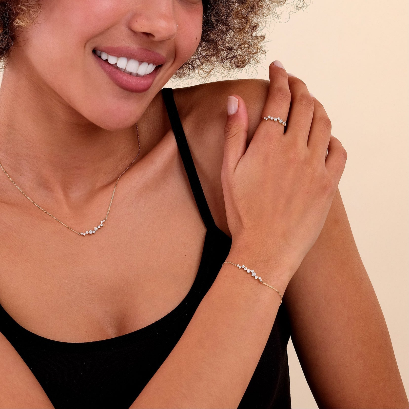 Sparkling Star Cluster Bracelet