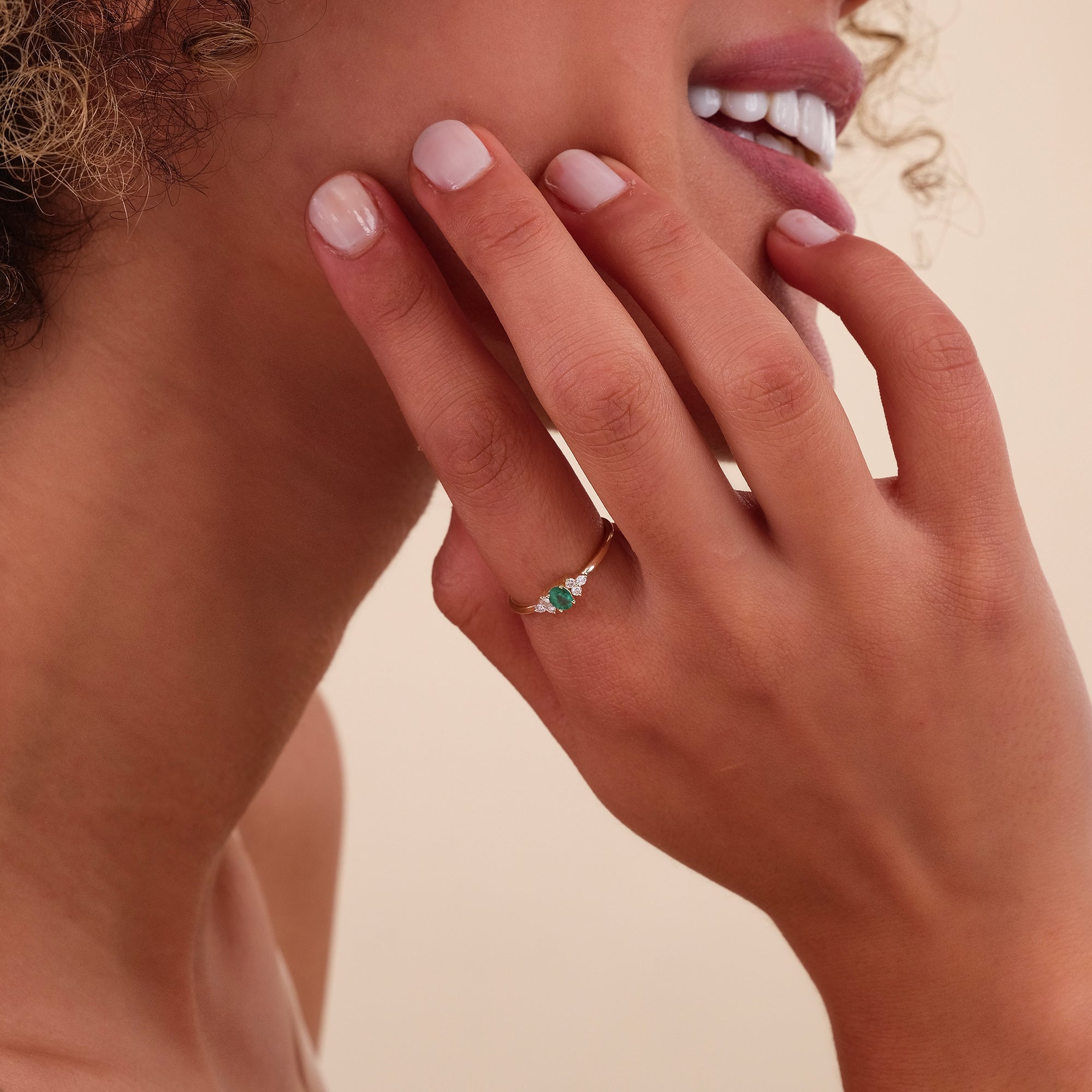 Luxe Emerald Promise Ring