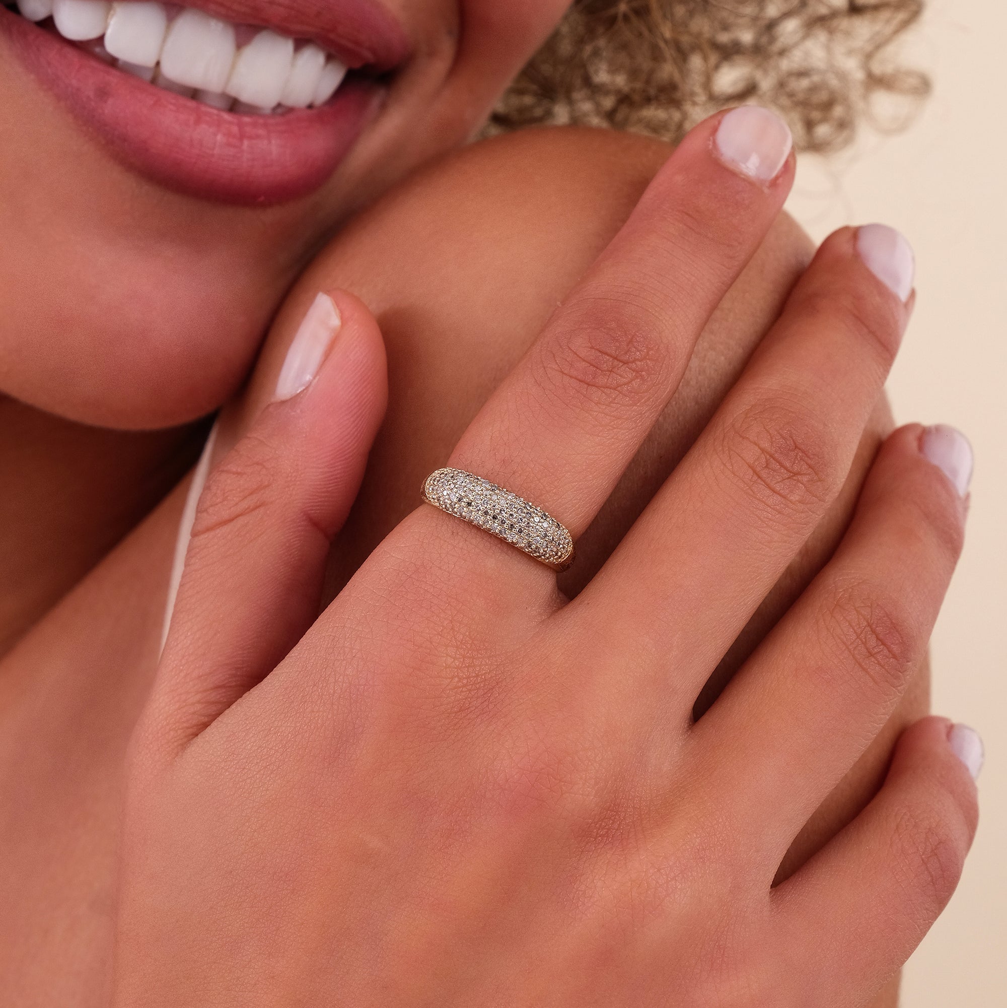 Silver Dust Diamond Ring
