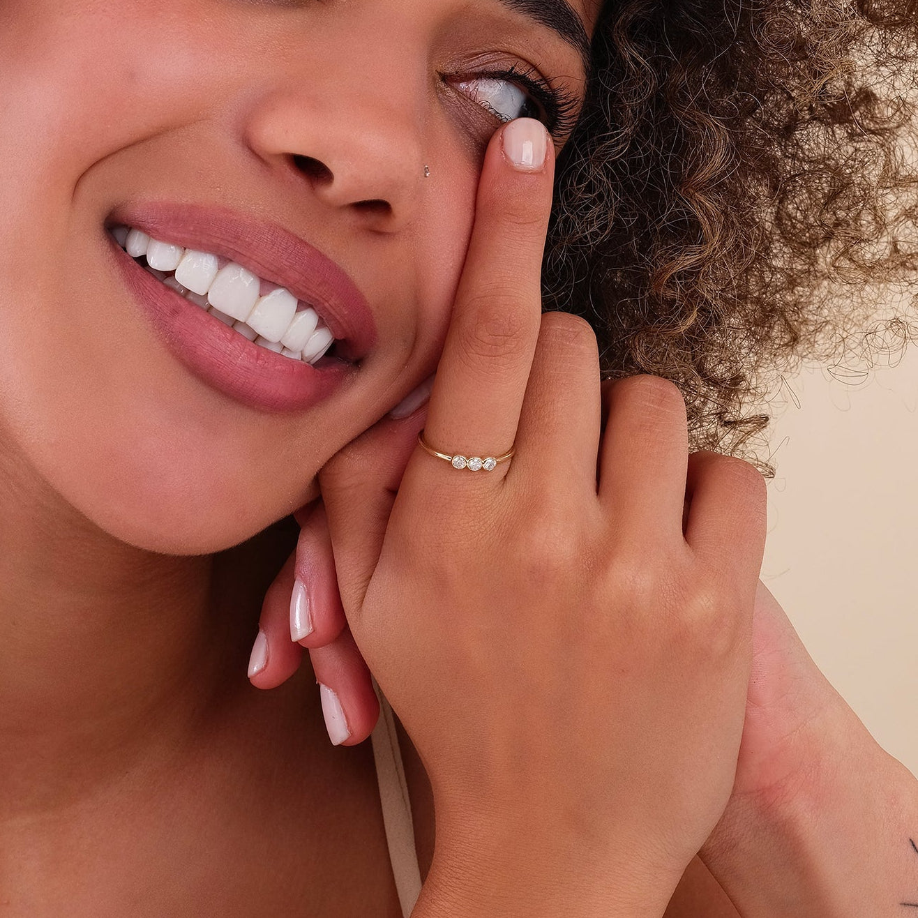 Prismé Triple Bezel Ring