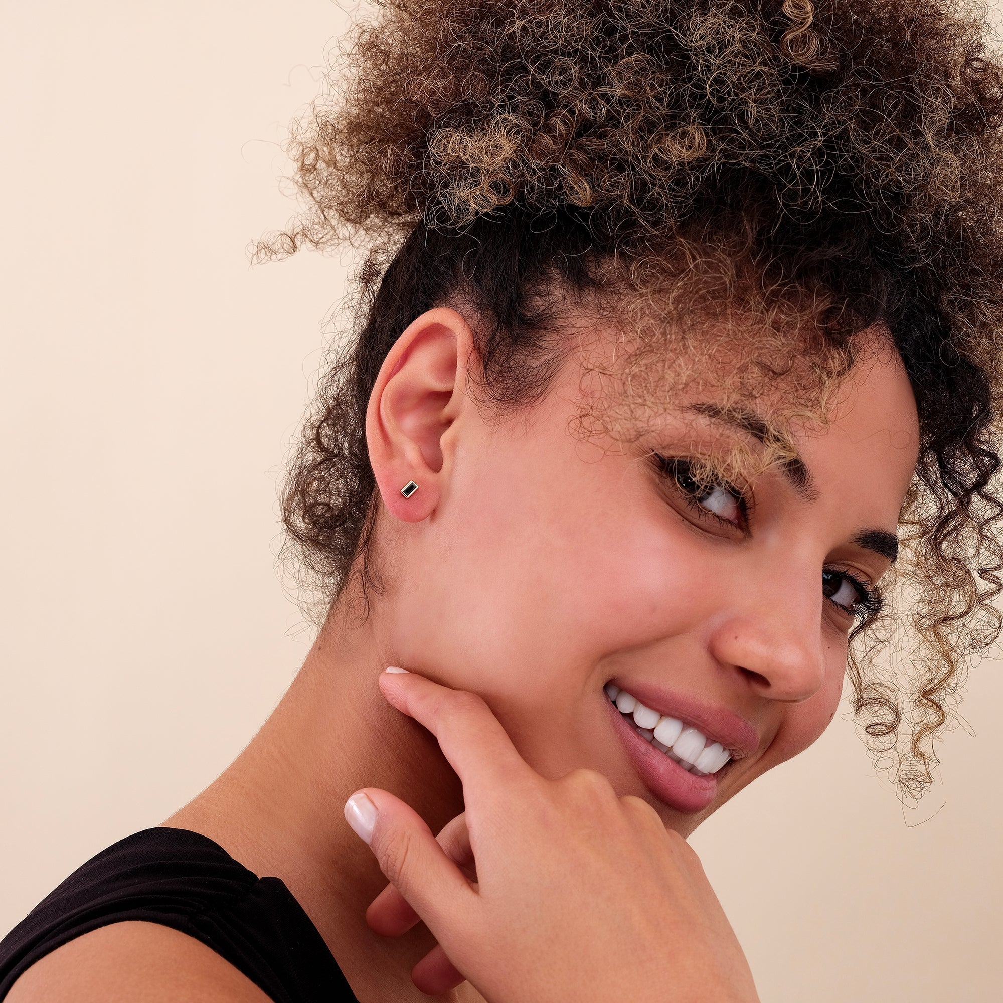 Baguette Dark Elegance Studs