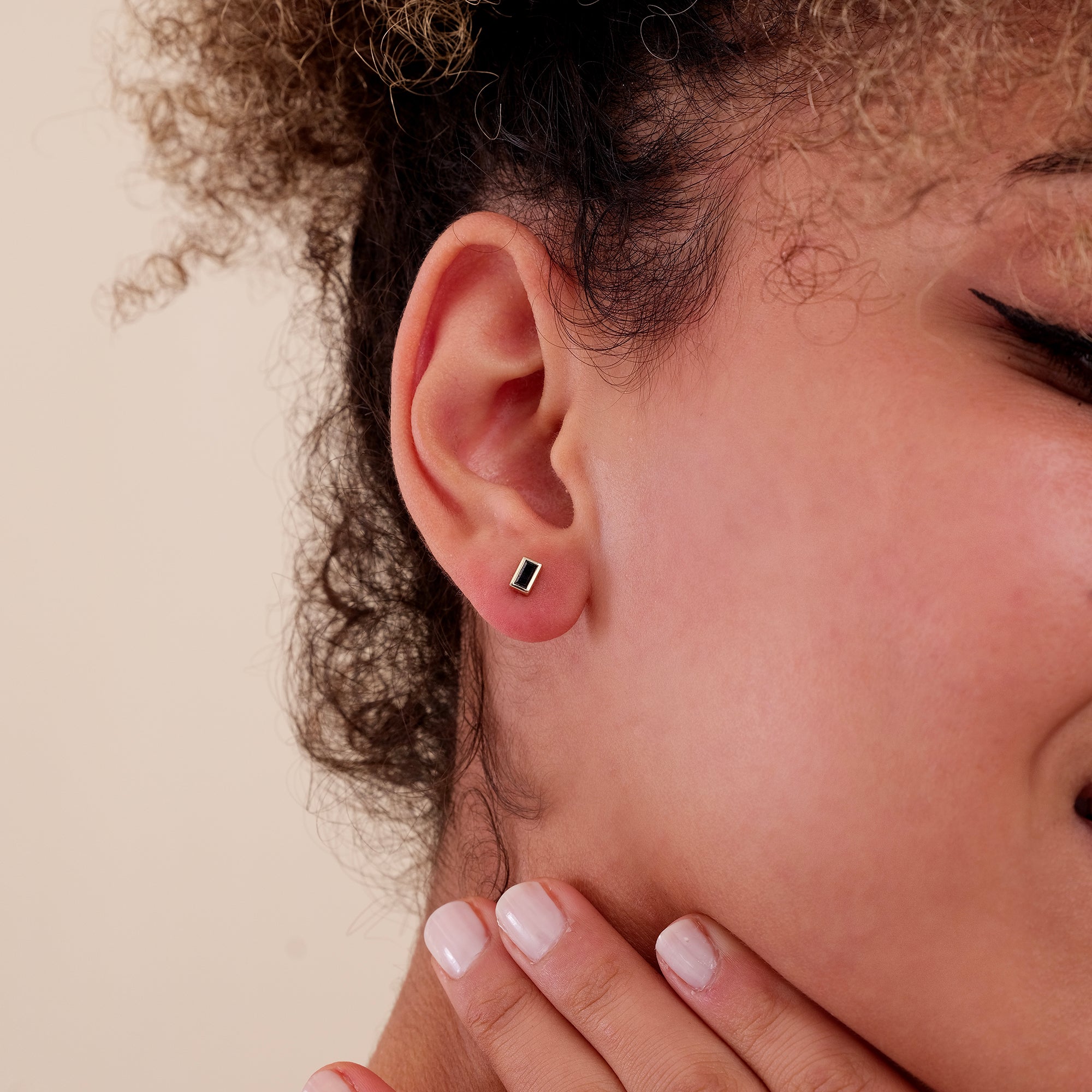 Baguette Dark Elegance Studs