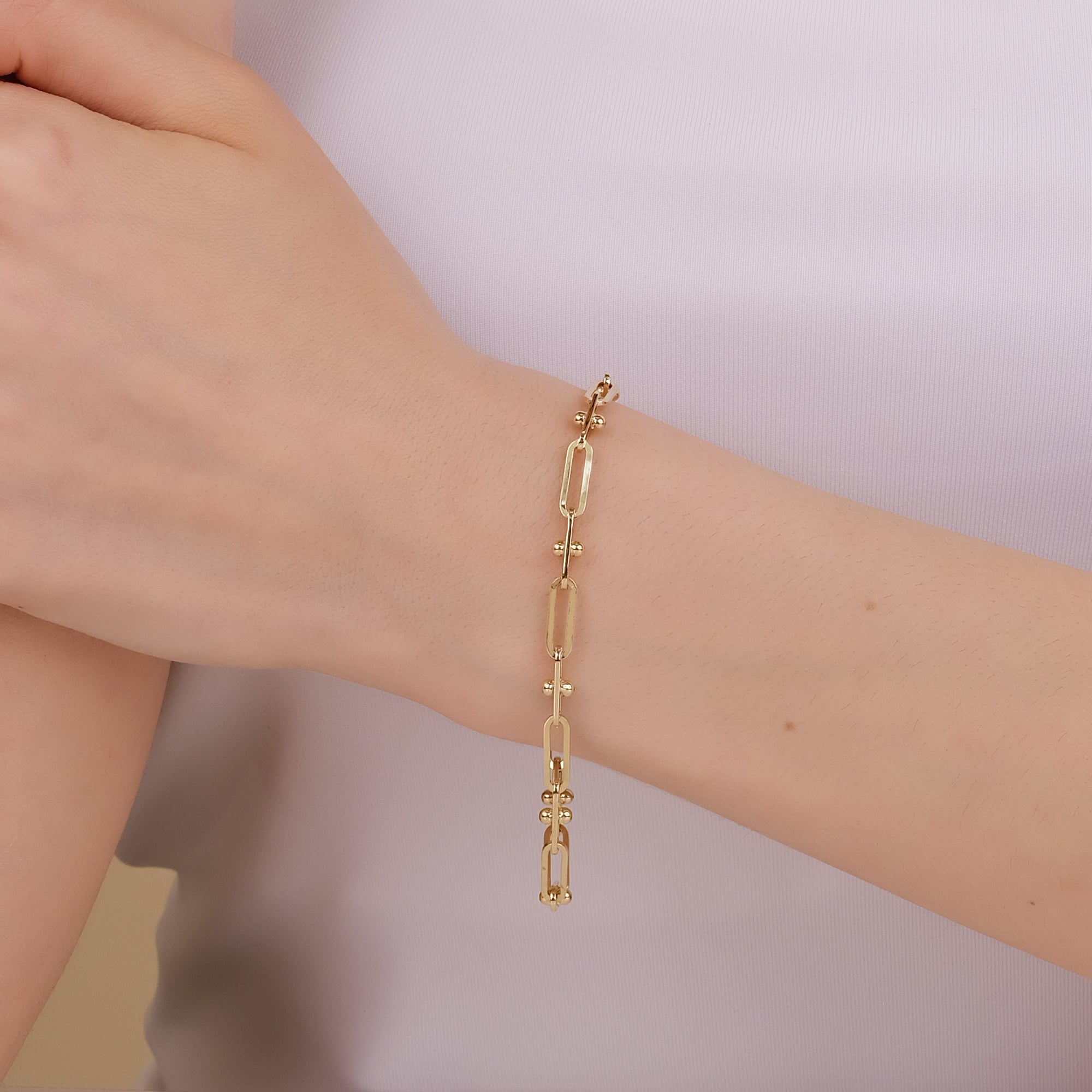 Contemporary Bar Link Bracelet