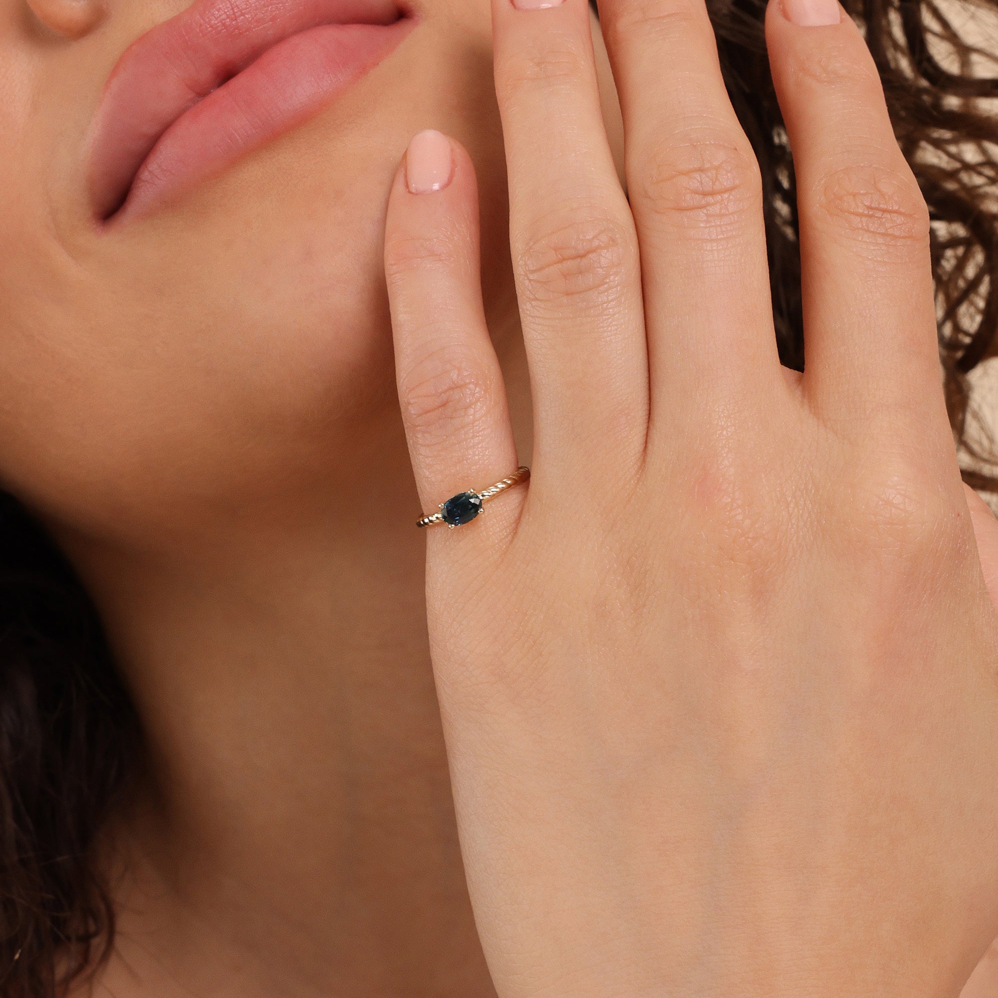 Oval Enchanted Teal Ring