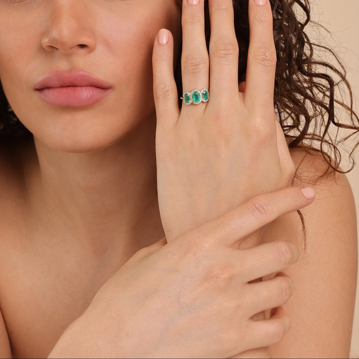 Forever Green Solitaire Ring