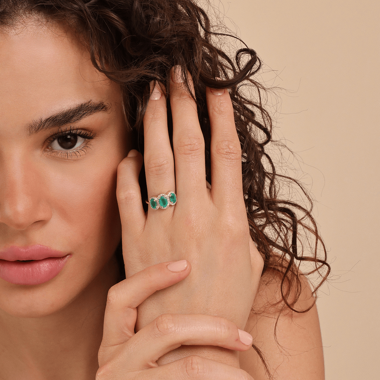 Forever Green Solitaire Ring