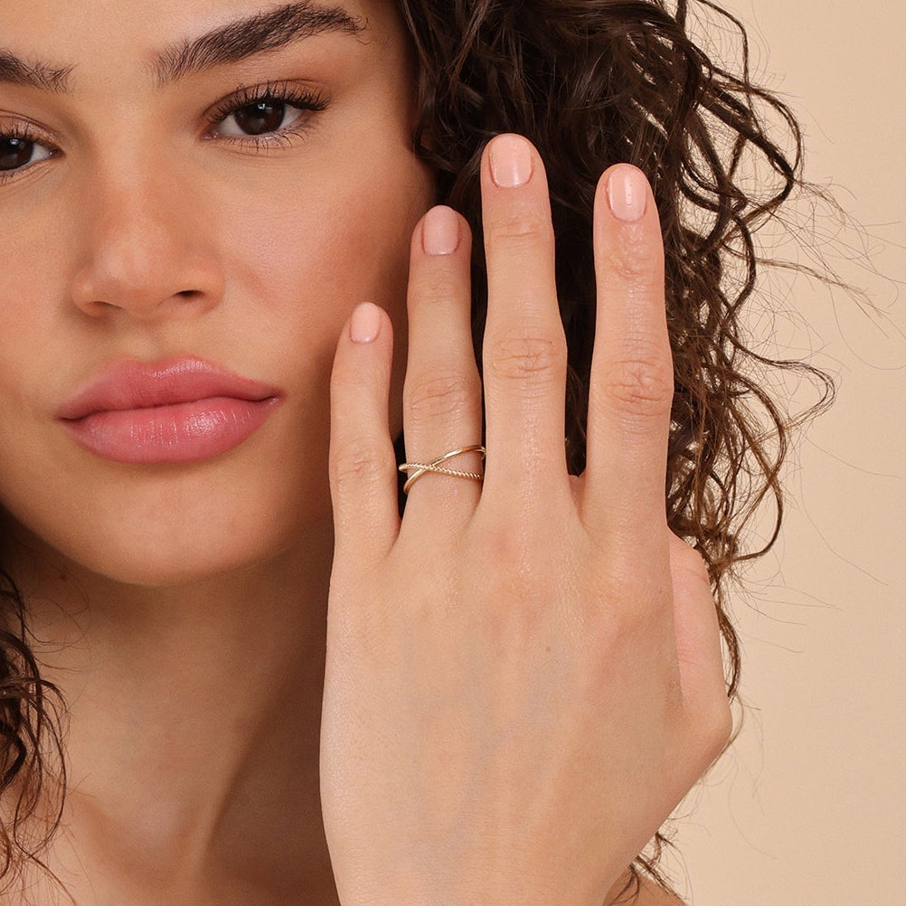 Interlaced Silver Band