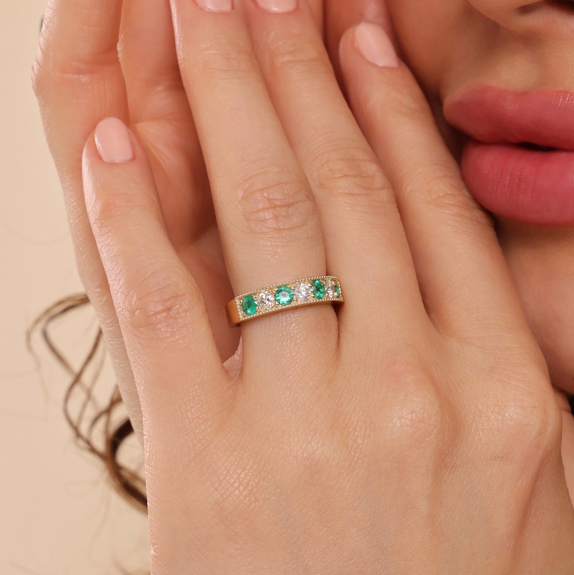 Opulent Green Cocktail Ring