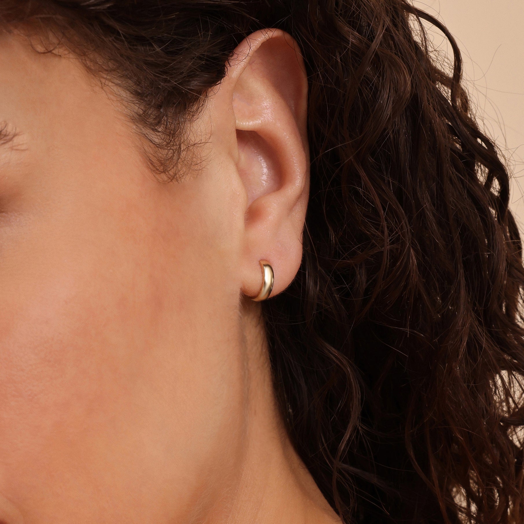 Sterling Silver Mini Huggie Hoops