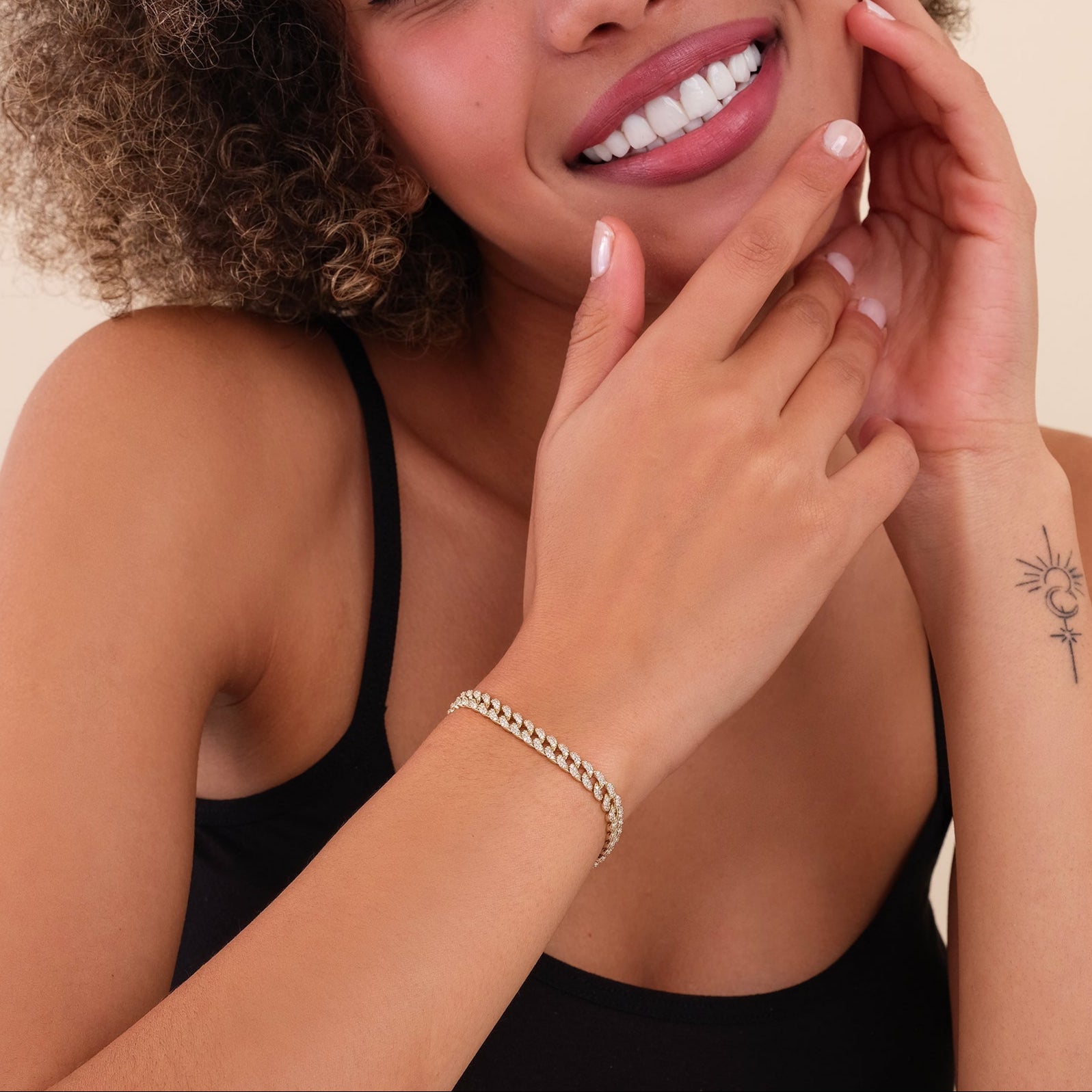 Glam Cuban Chain Bracelet