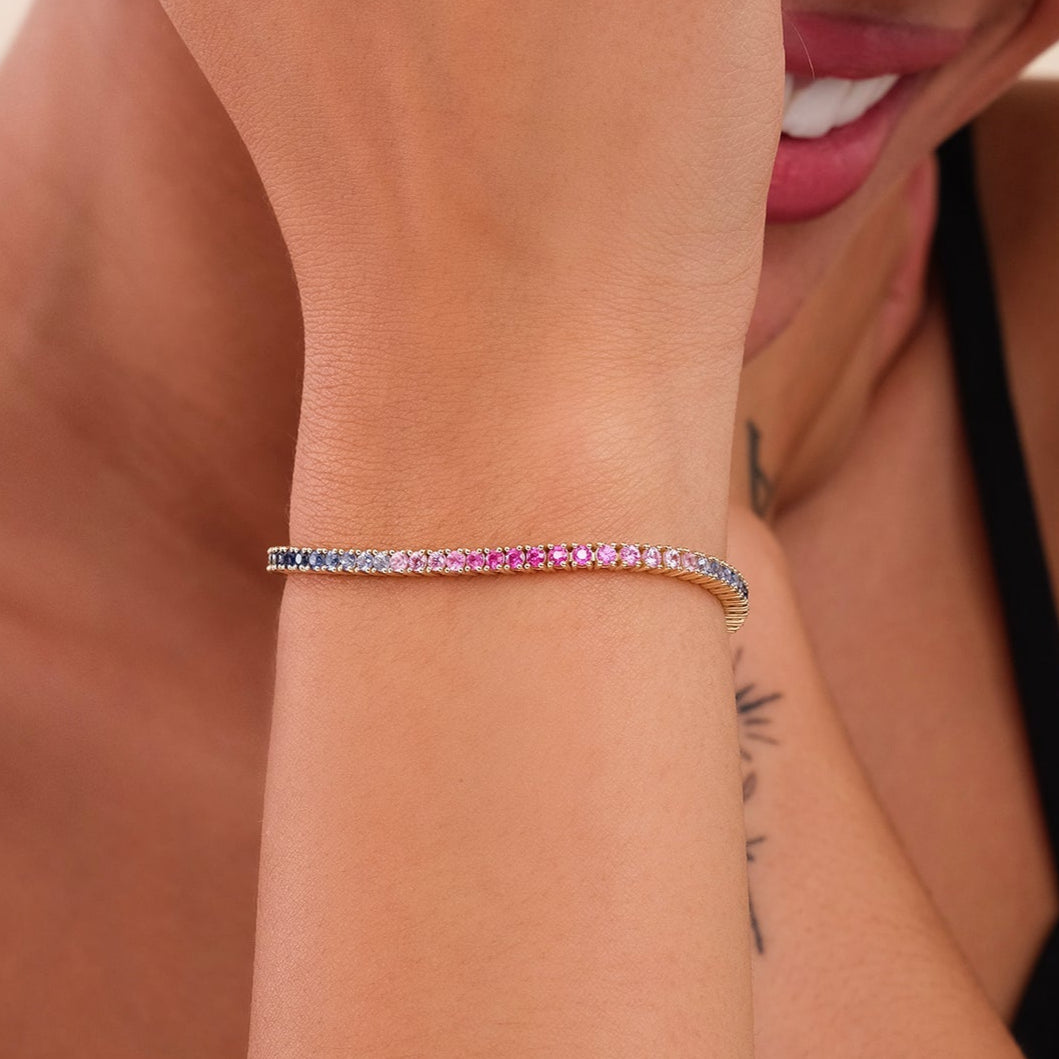 Chromatic Spark Tennis Bracelet