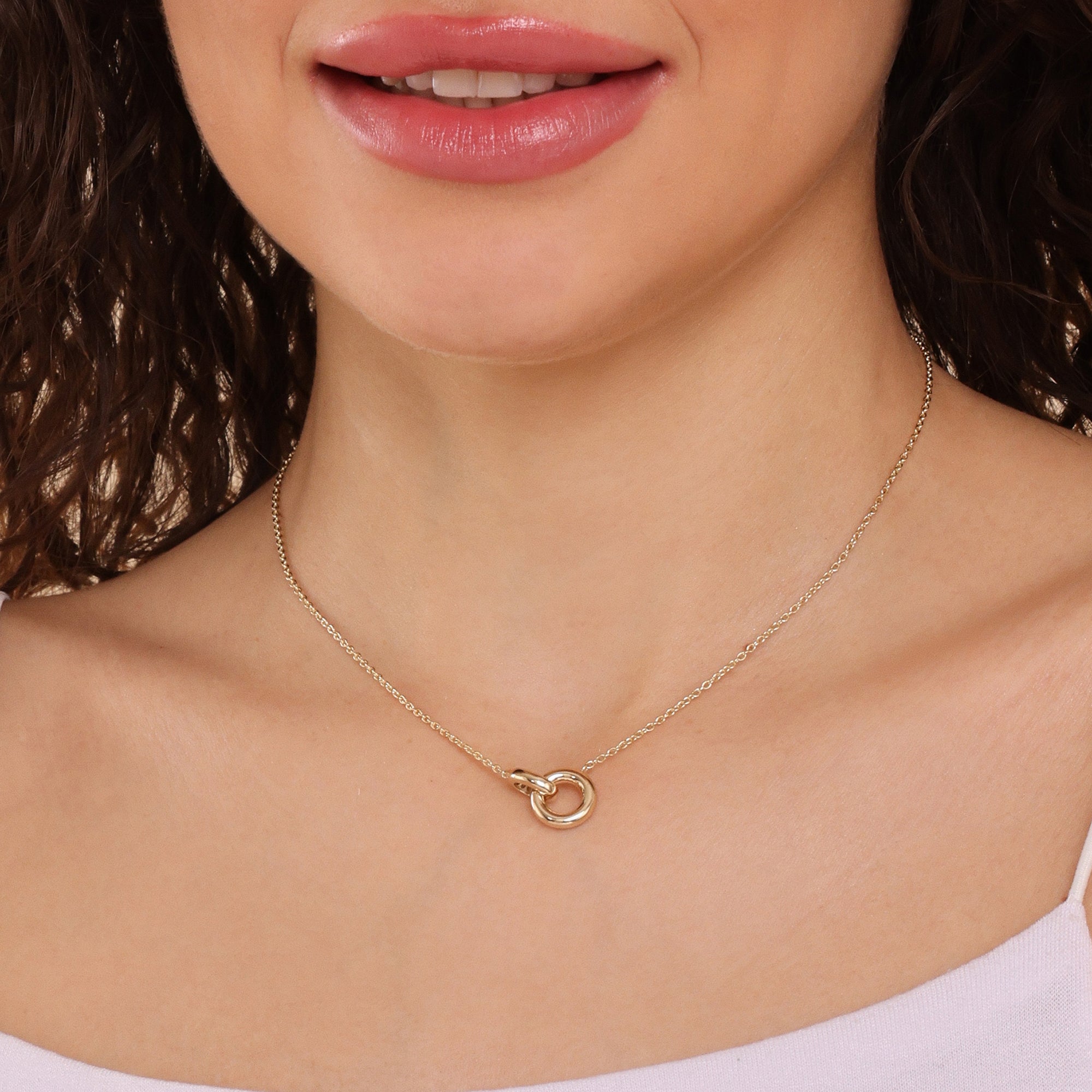 Linked Circle Necklace