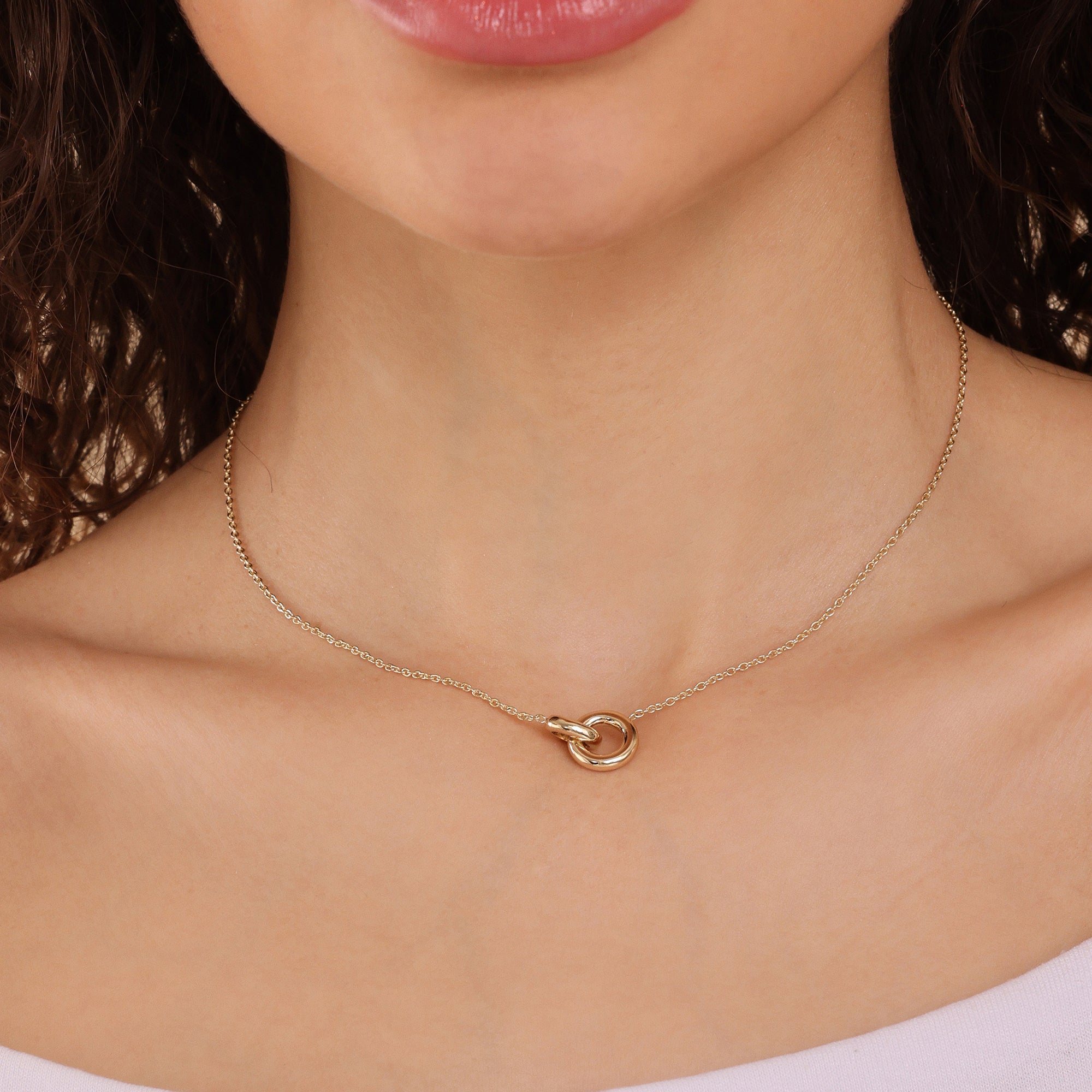Linked Circle Necklace