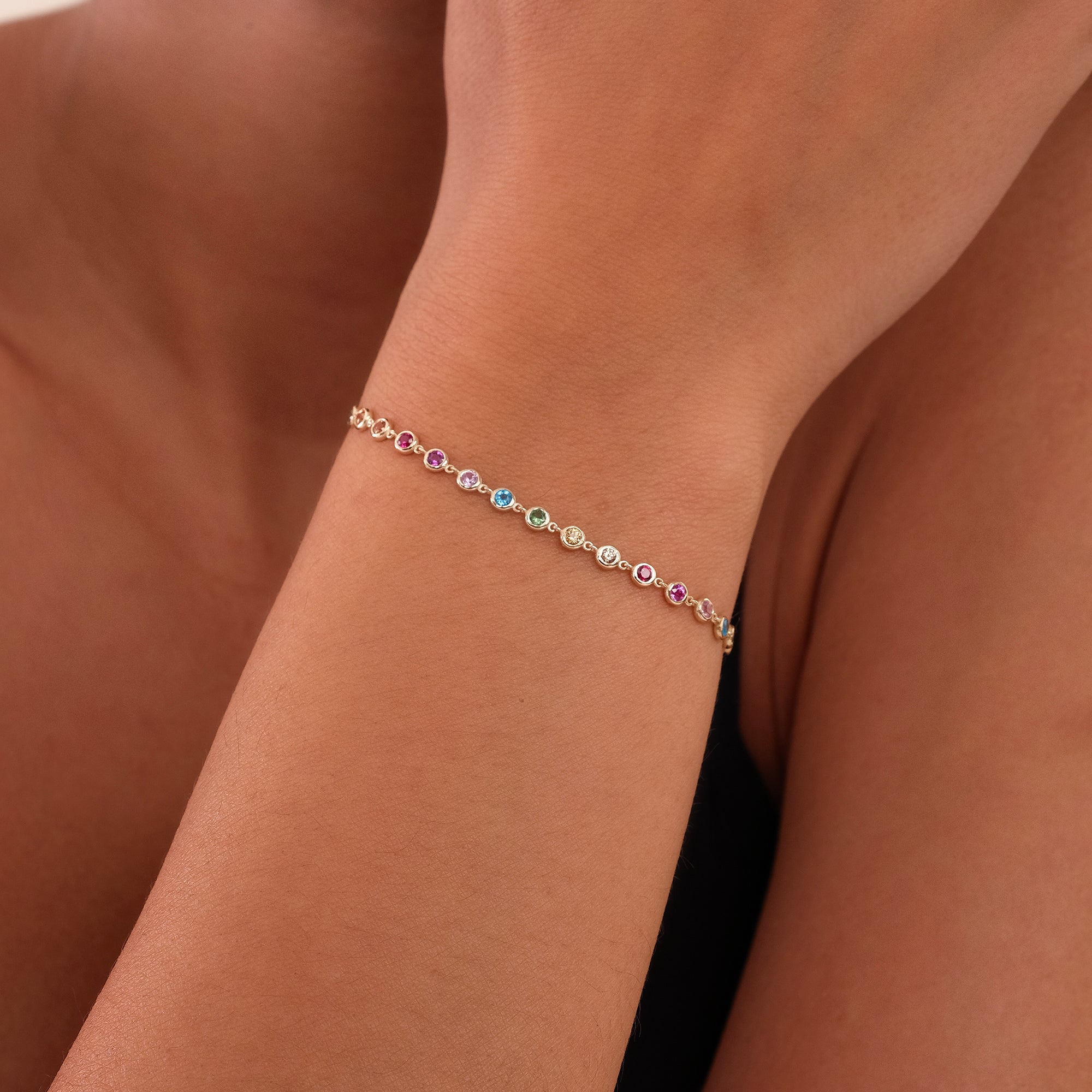 Vivid Spectrum Sapphire Bracelet