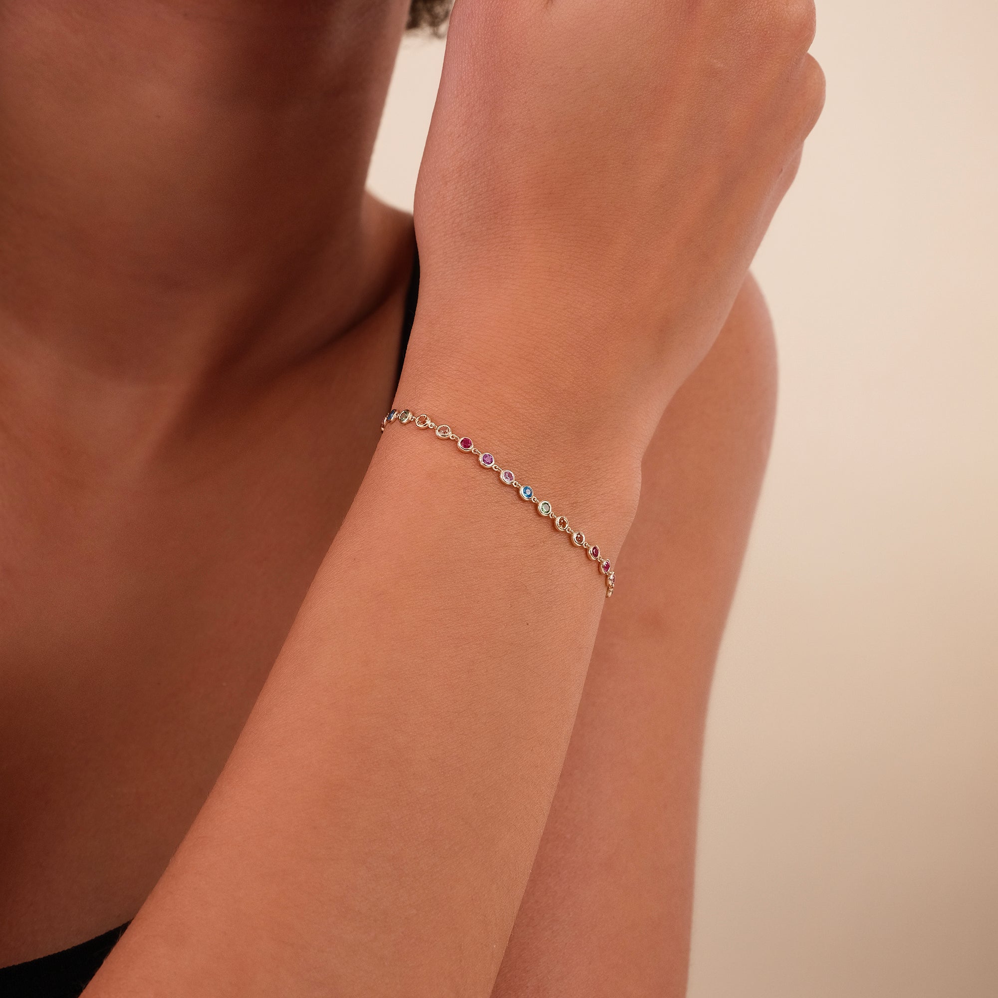 Vivid Spectrum Sapphire Bracelet