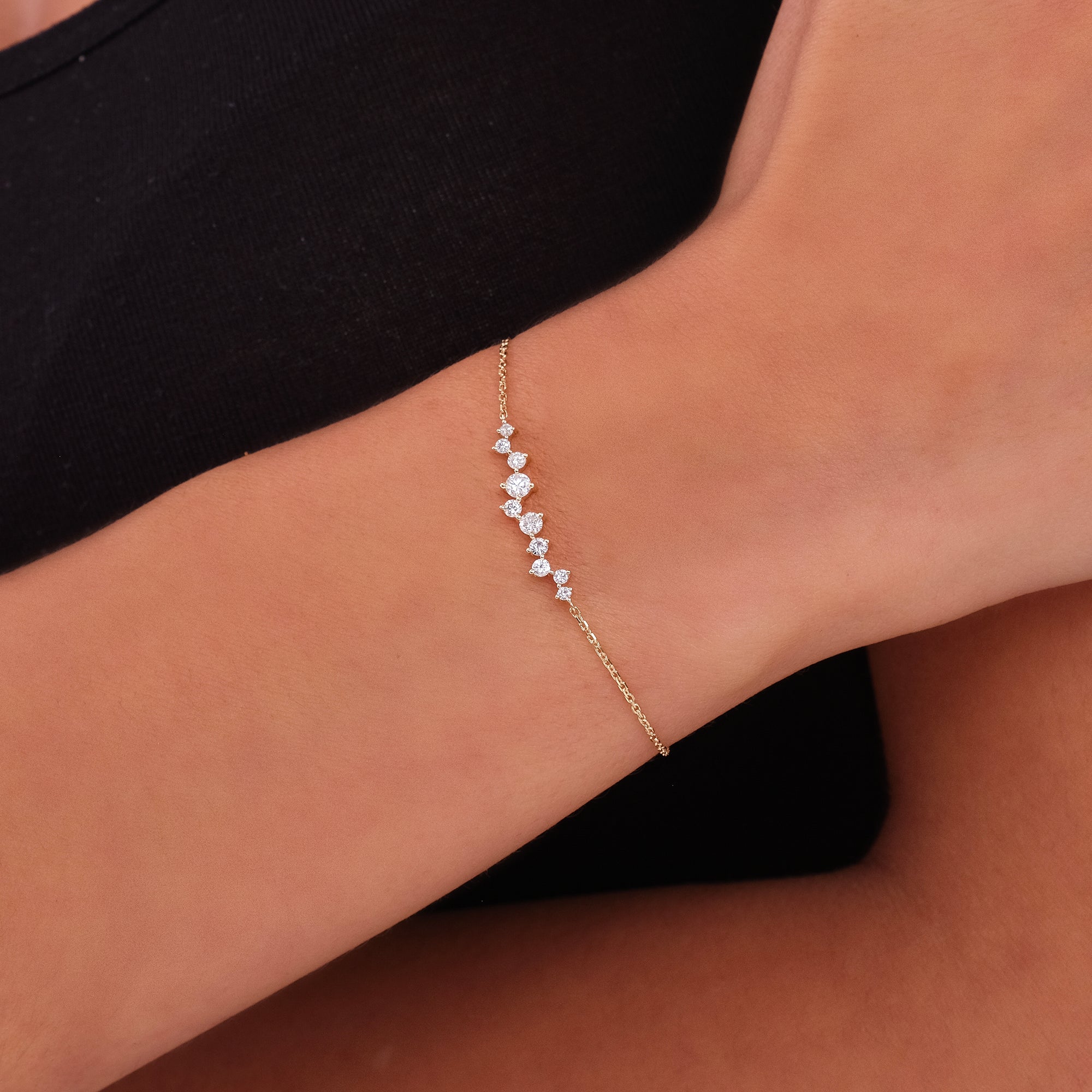 Sparkling Star Cluster Bracelet