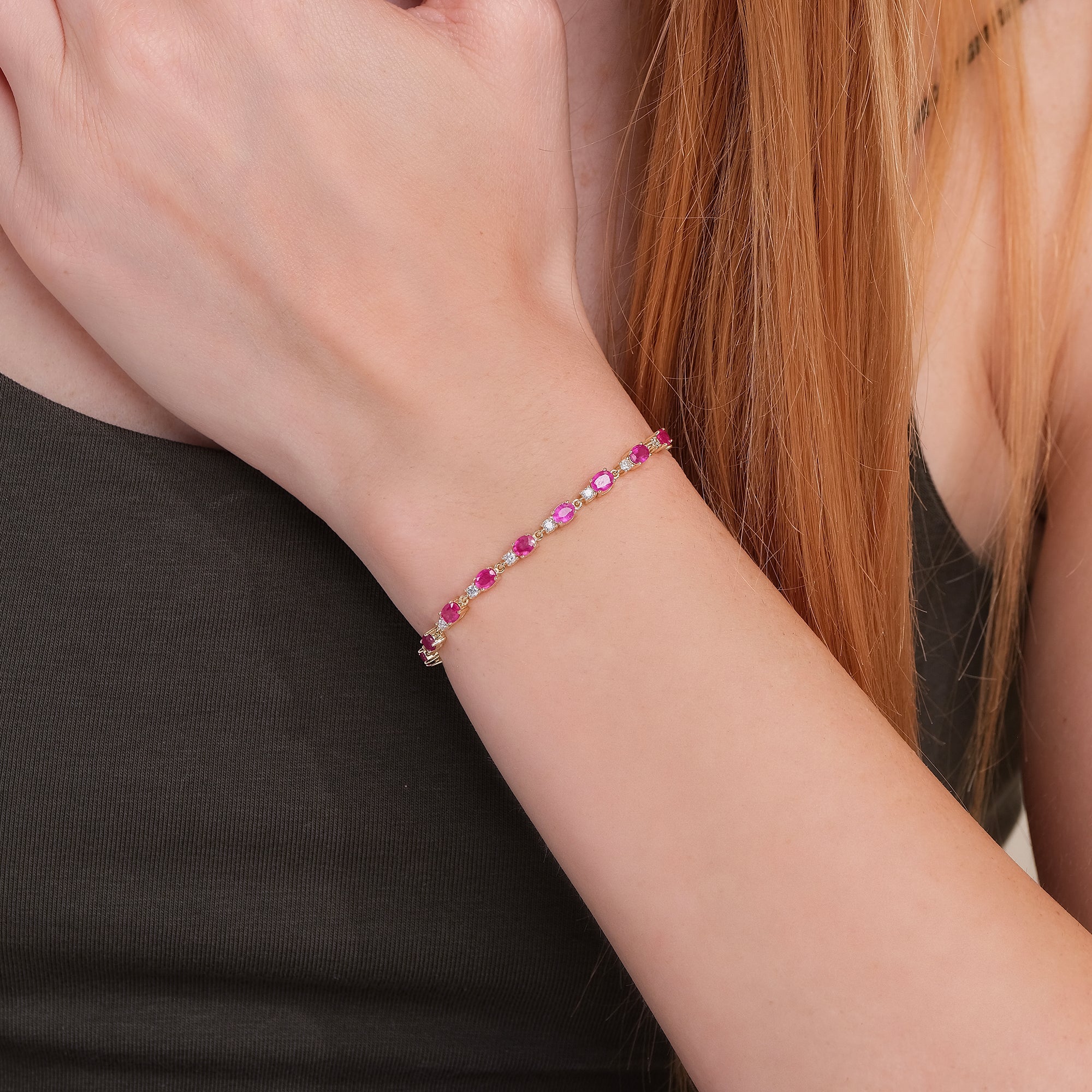 Rosette Ruby Bracelet