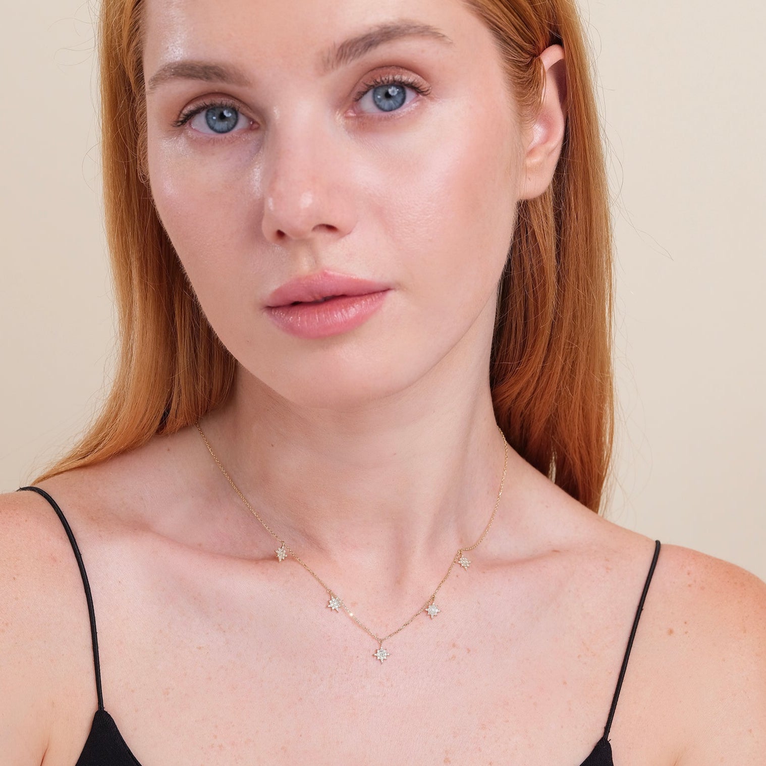 Celestial Glow Station Necklace