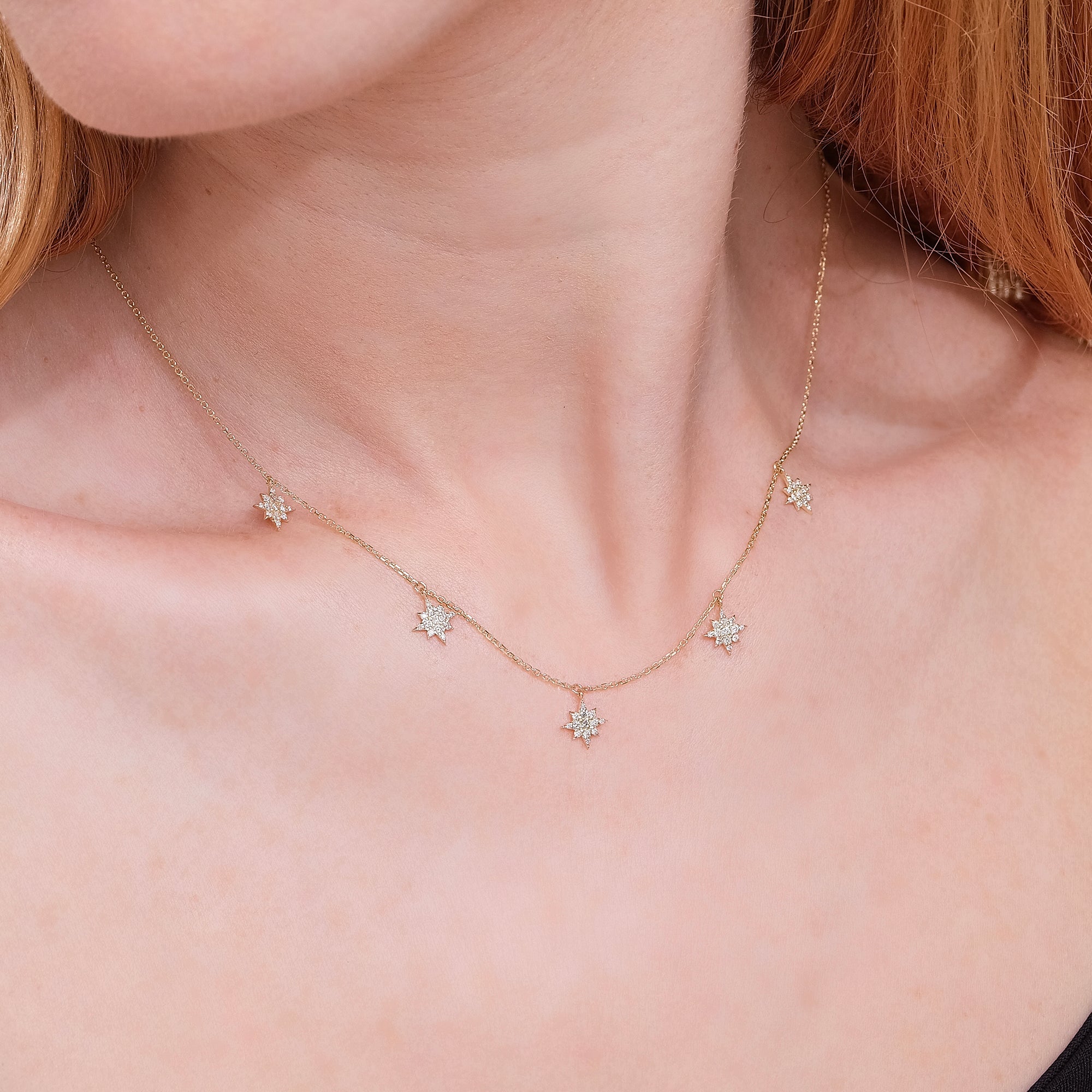 Celestial Glow Station Necklace