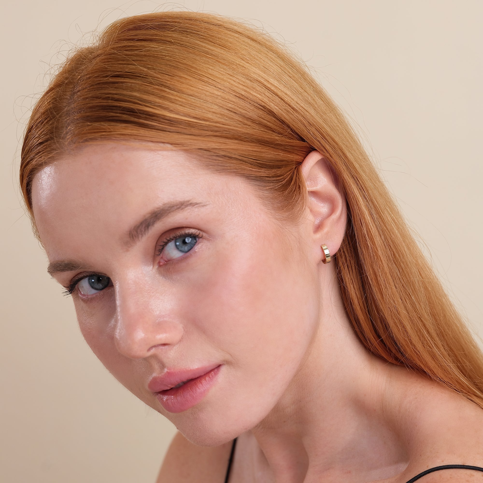 Grooved Hoop Earrings