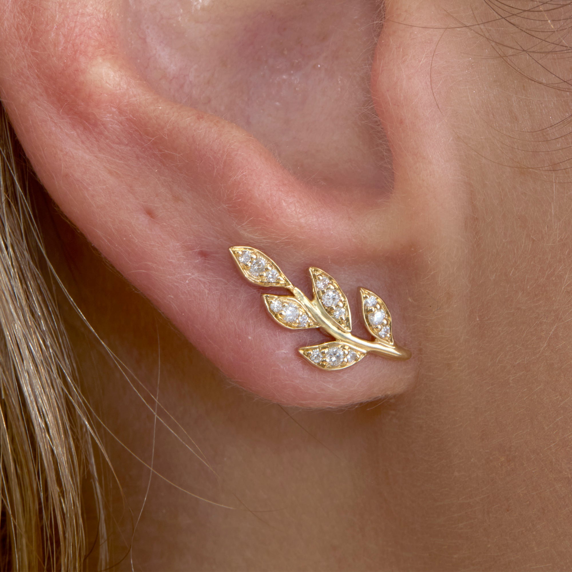 Luminous Leaf Earrings