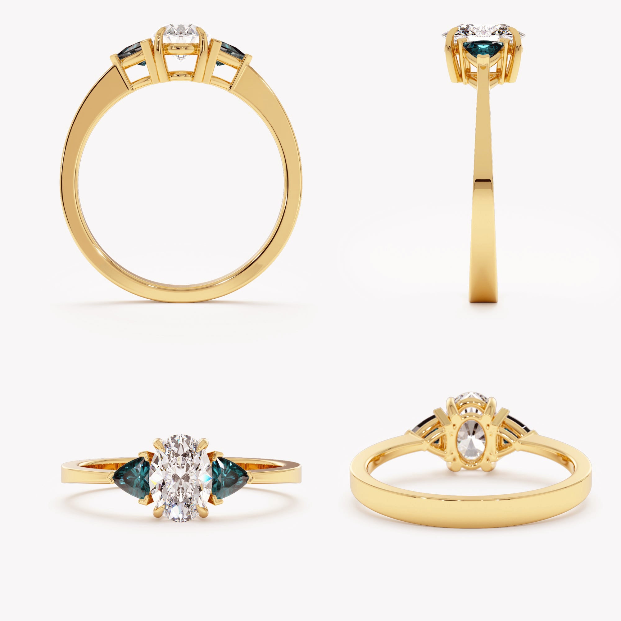 Mystique Teal Gem Ring