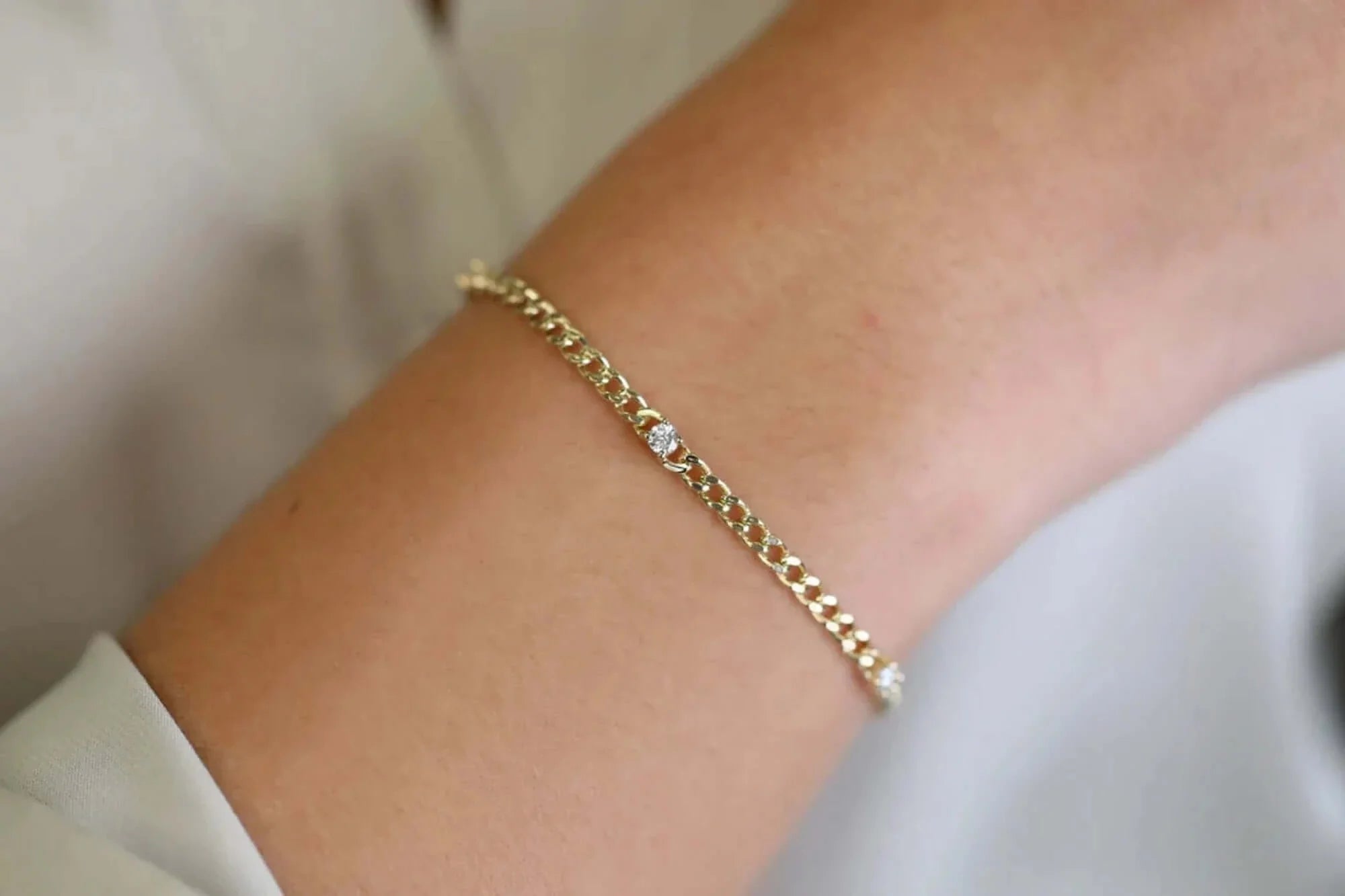Celestial Cuban Diamond Bracelet