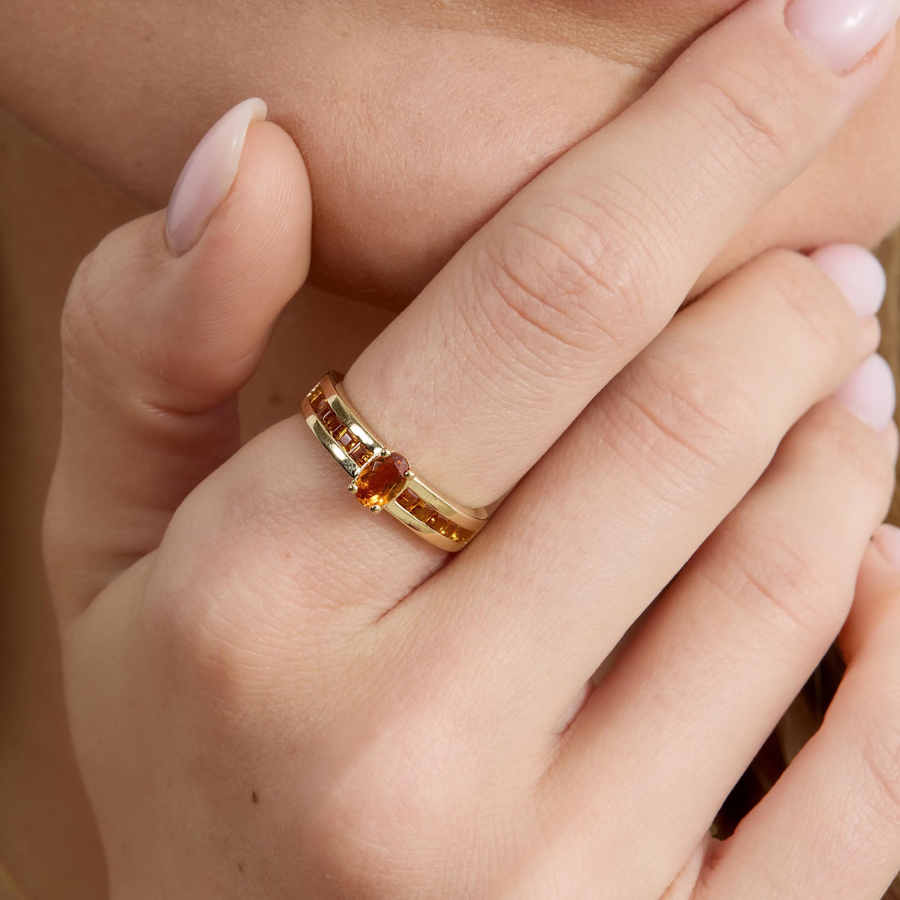 Citrine Deco Heirloom Ring
