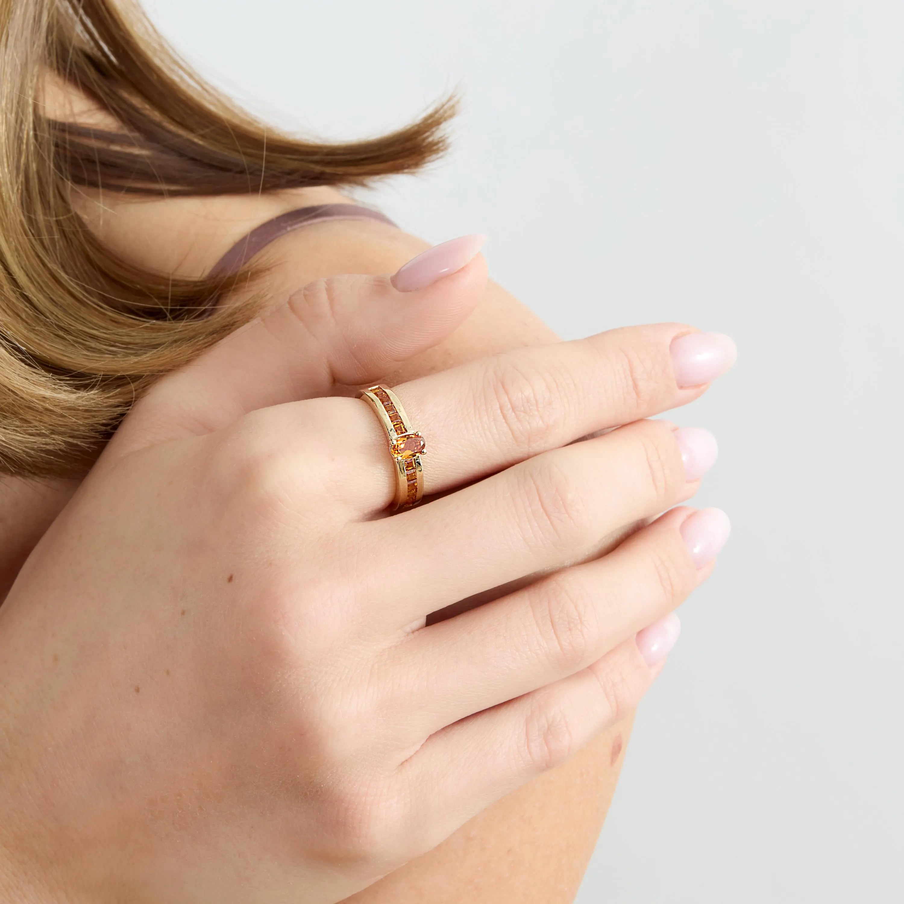 Citrine Deco Heirloom Ring