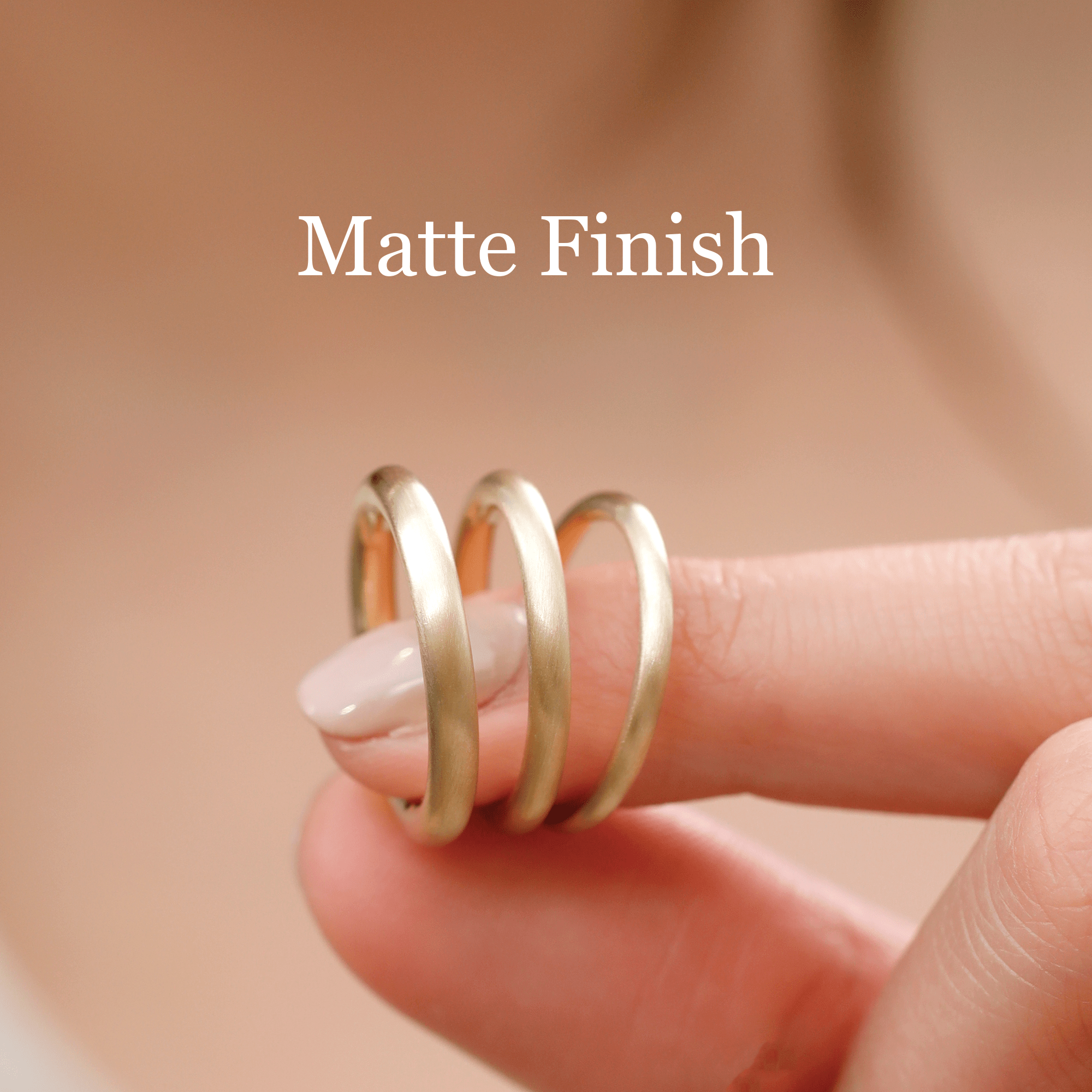 Curved Wire Statement Ring