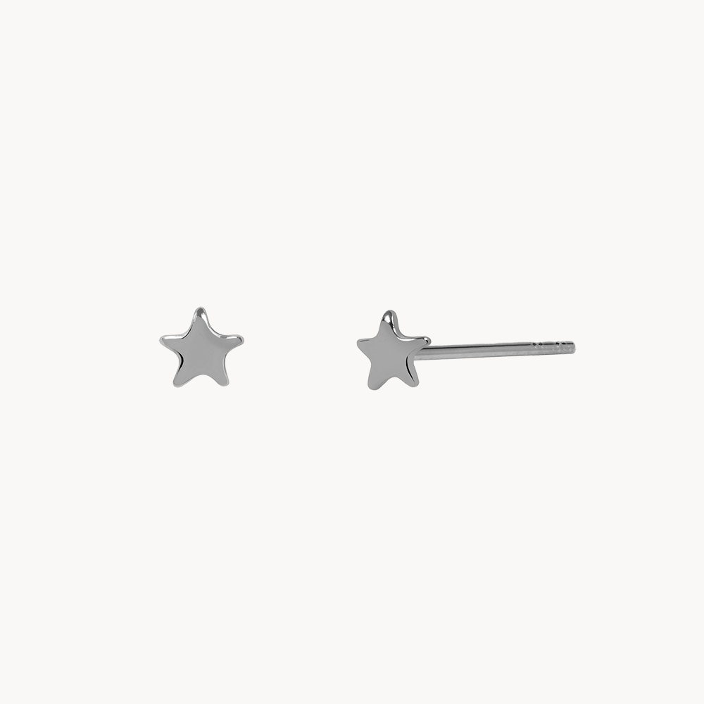 Extra Mini Star Gold-Plated Earrings - Jewel Edition