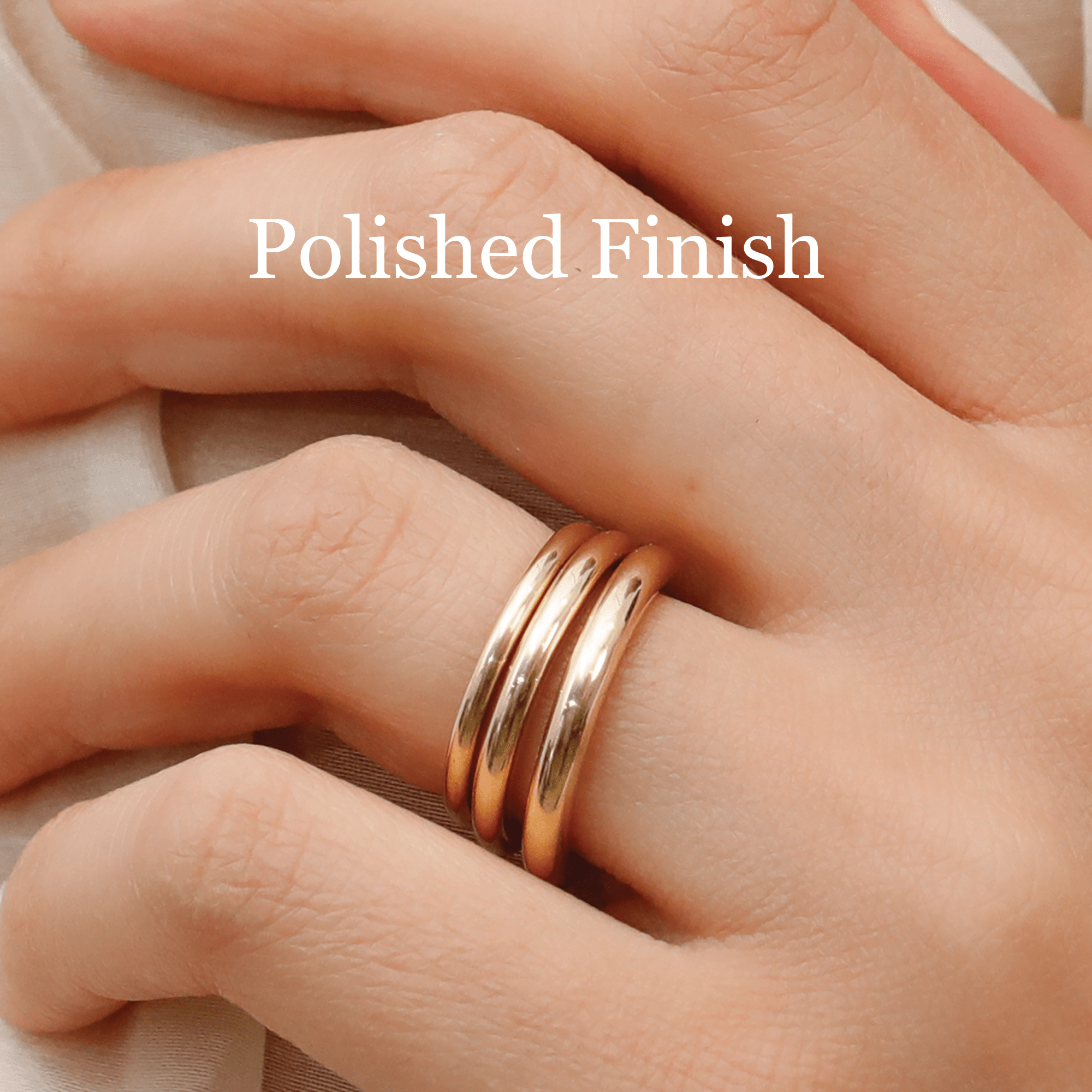Curved Wire Statement Ring