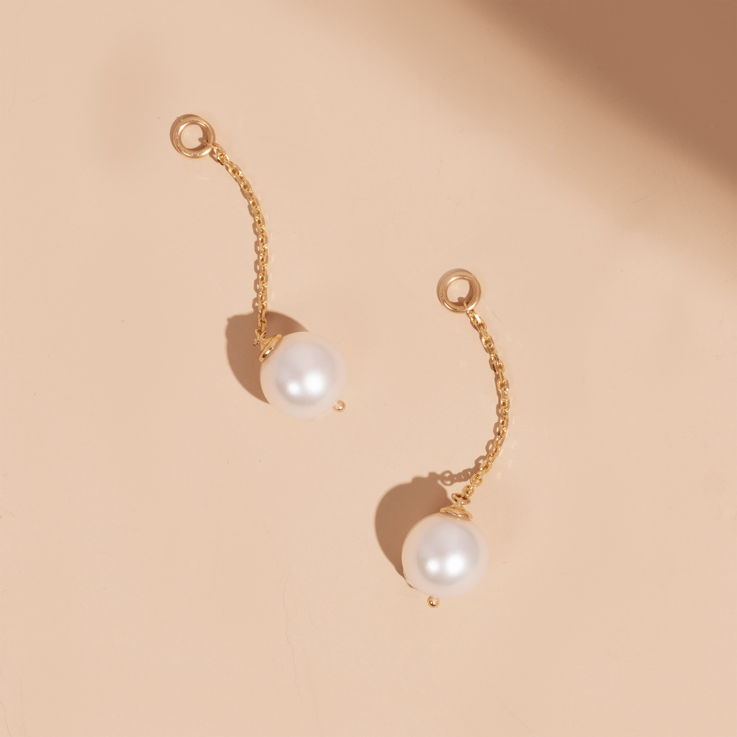 Elegant Pearl Drop Earring Charms