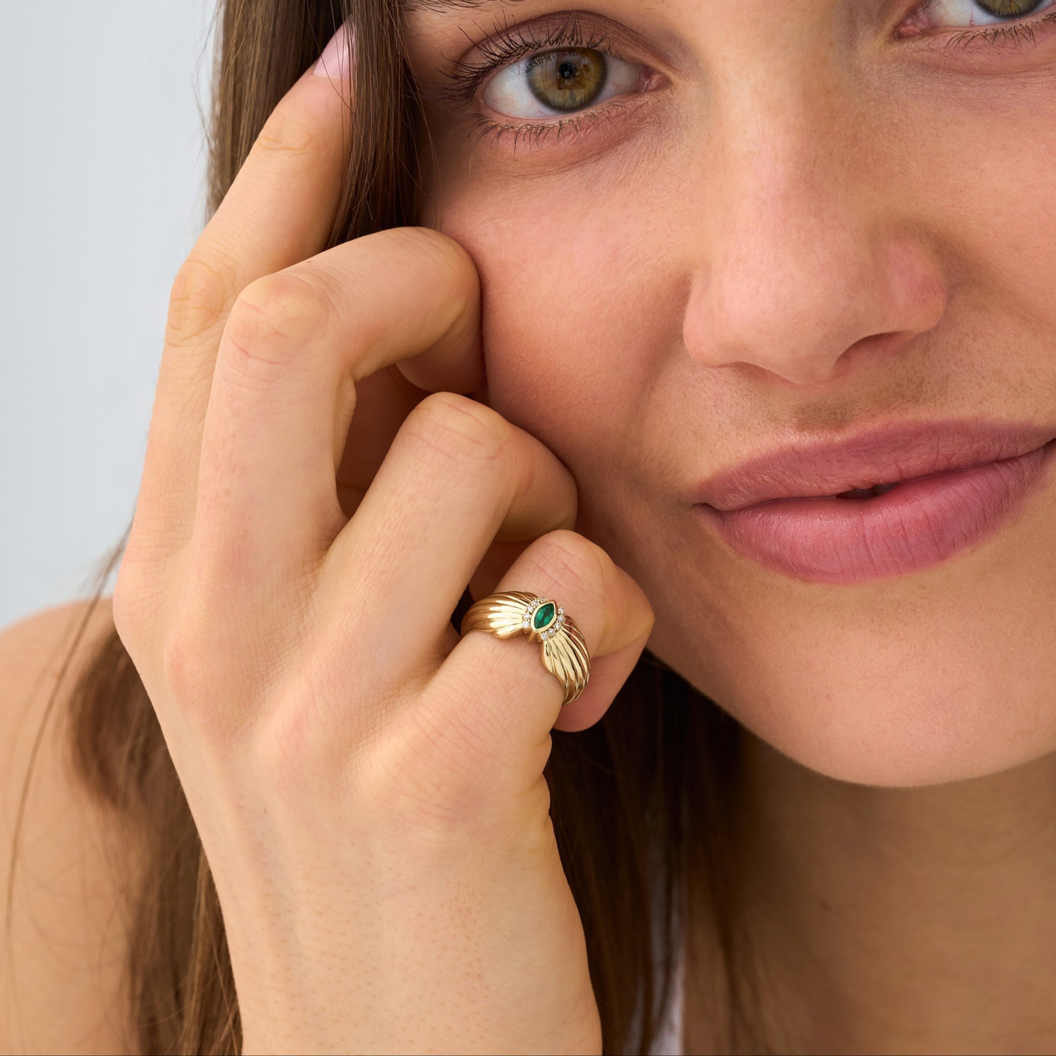 Timeless Marquise Emerald Ring